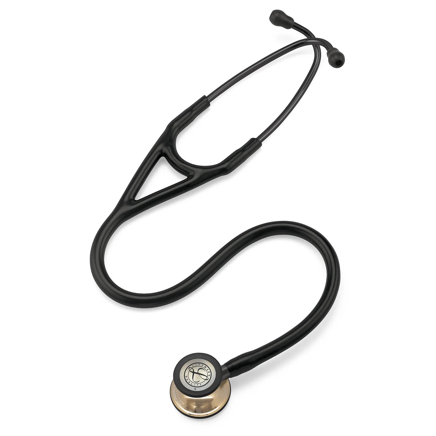 Littmann Cardiology IV Diagnostic Stethoscope: Black - Champagne Finish 6179 - Image 6