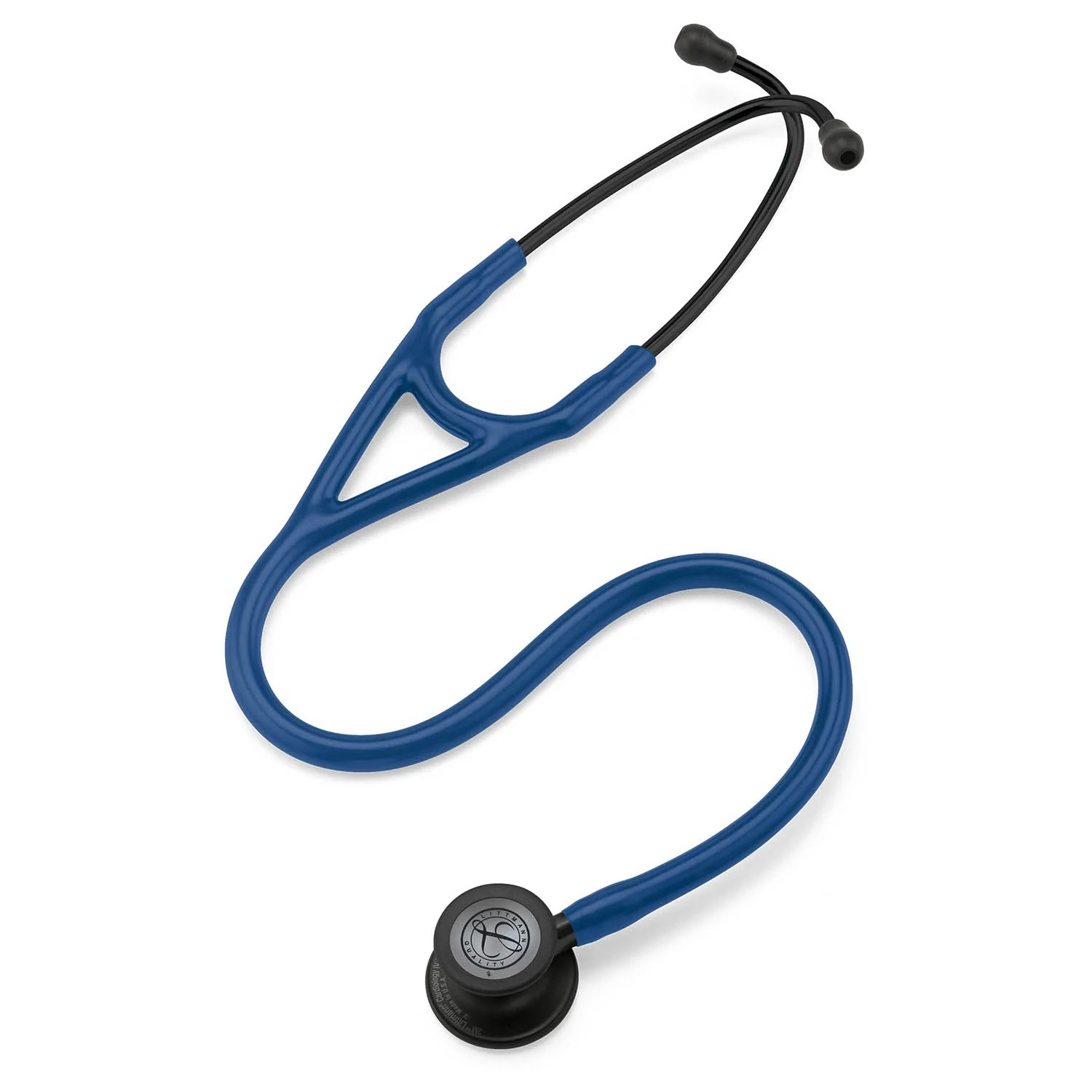 Littmann Cardiology IV Stethoscope: Black & Navy 6168 - Over Engraved - Image 5