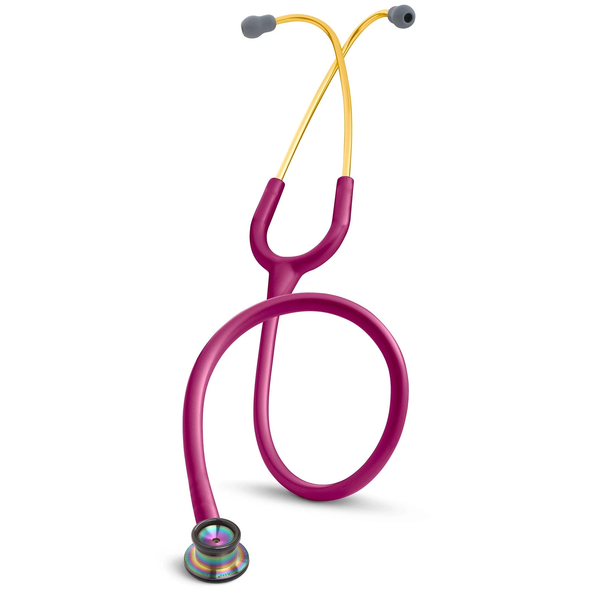 Littmann Classic II Infant Stethoscope: Raspberry Rainbow 2157 - Over Engraved - Image 2