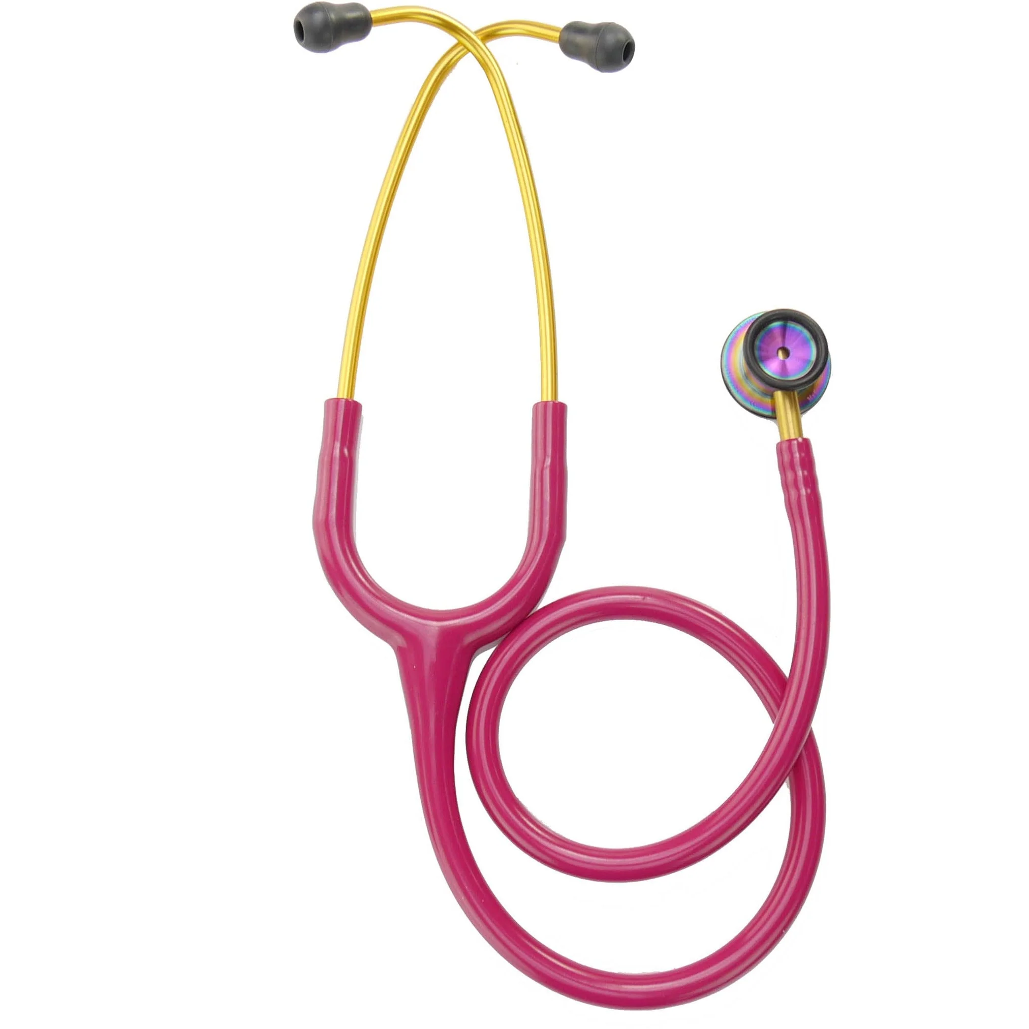 Littmann Classic II Infant Stethoscope: Raspberry Rainbow 2157 - Over Engraved - Image 5