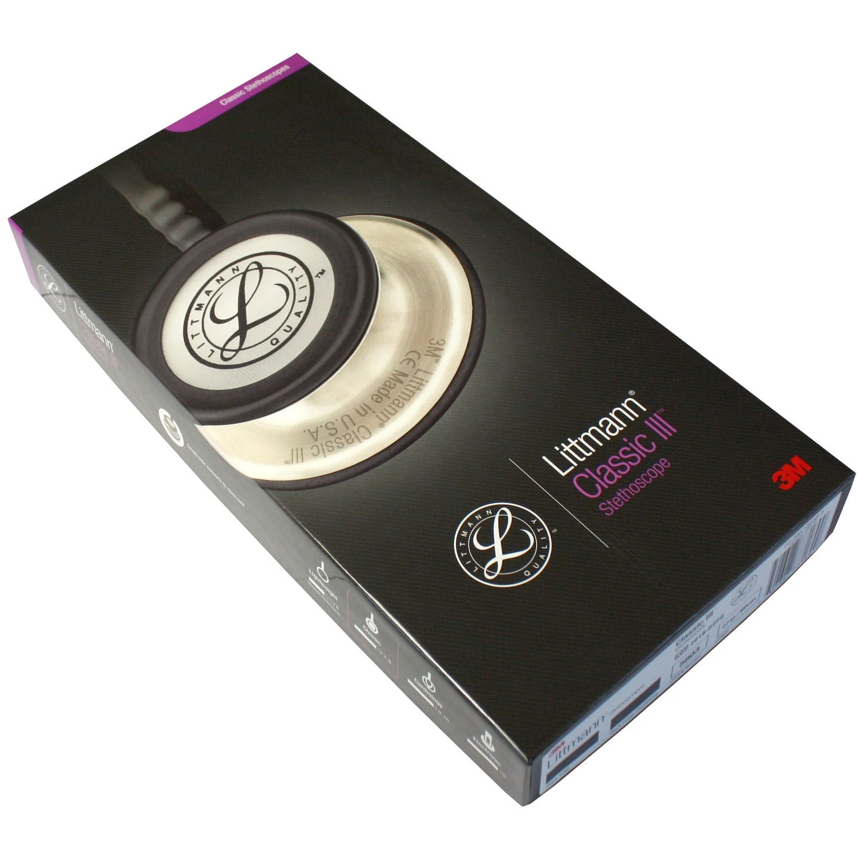 Littmann Classic III Monitoring Stethoscope: All Black 5803 - CLEARANCE NO BOX - Image 6