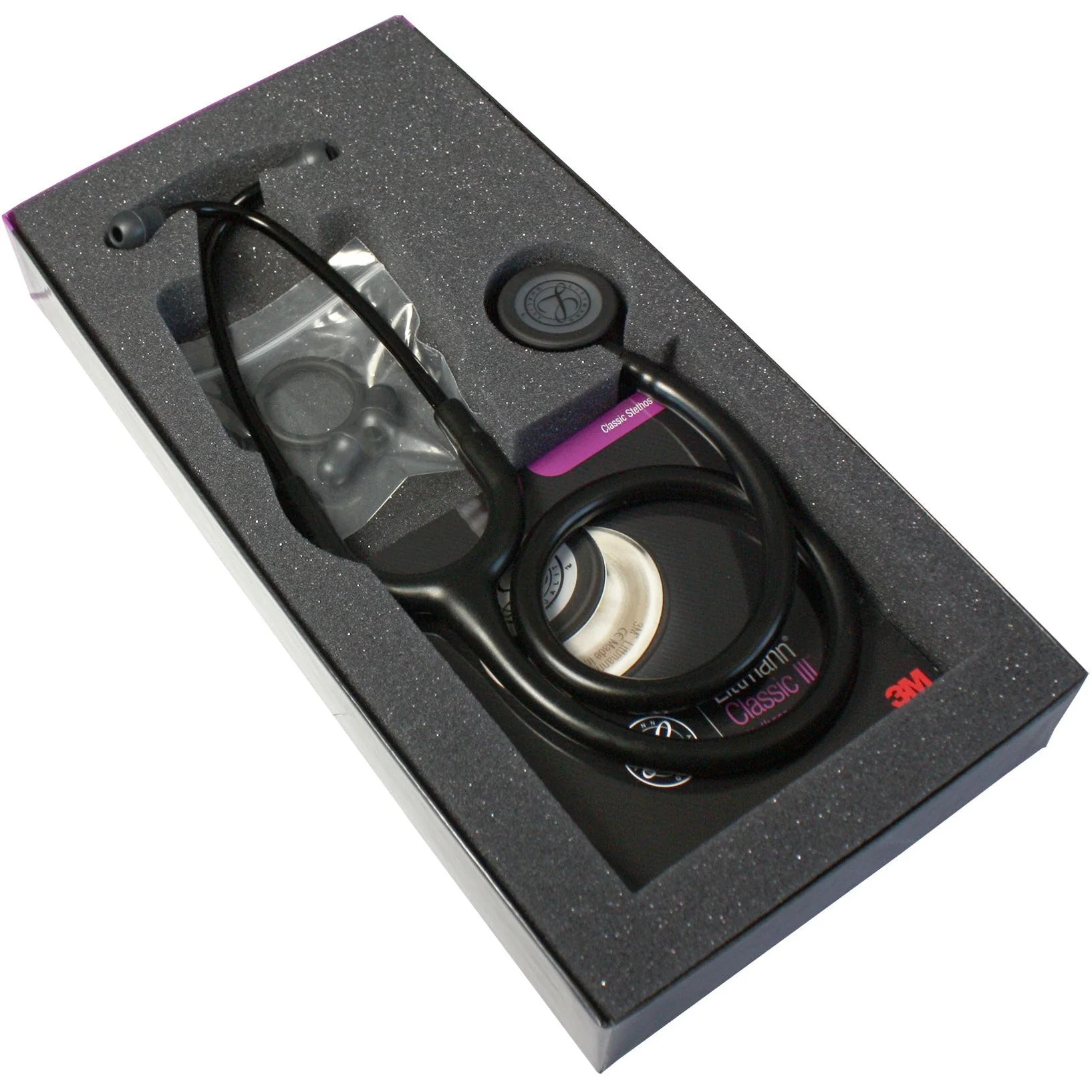 Littmann Classic III Monitoring Stethoscope: All Black 5803 - CLEARANCE NO BOX - Image 9