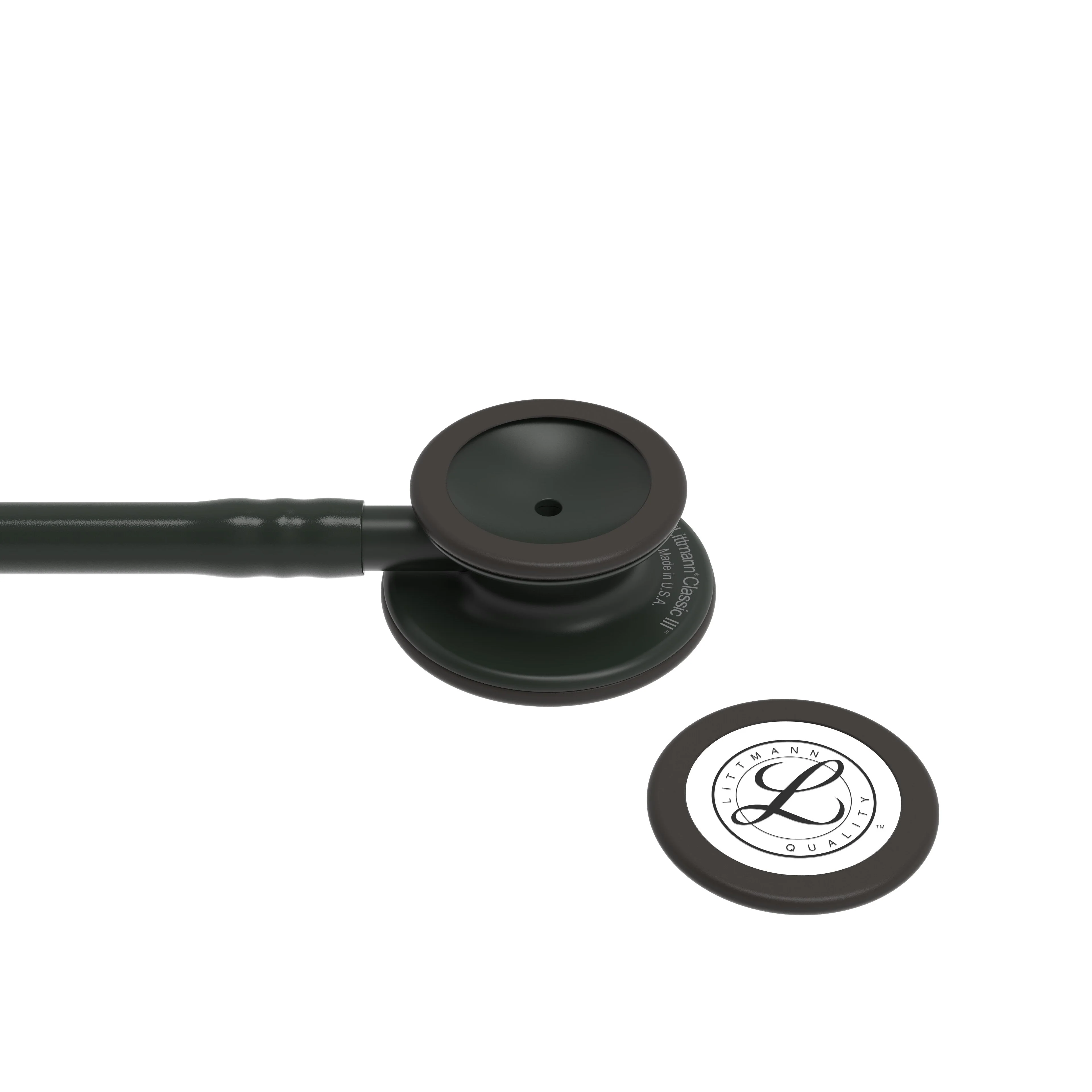 Littmann Classic III Monitoring Stethoscope: All Black 5803 - Over Engraved - Image 12