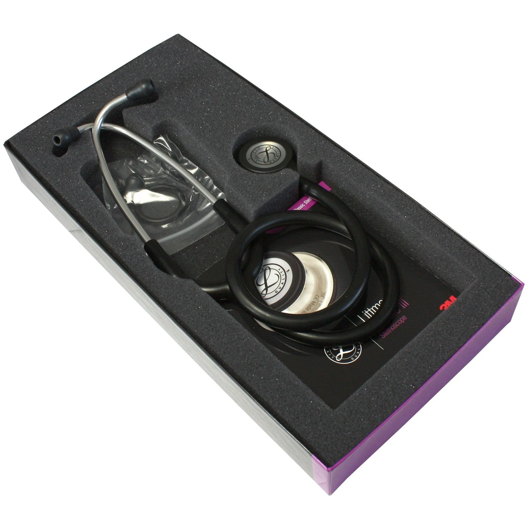 Littmann Classic III Monitoring Stethoscope: Black 5620 - Over Engraved - Image 12