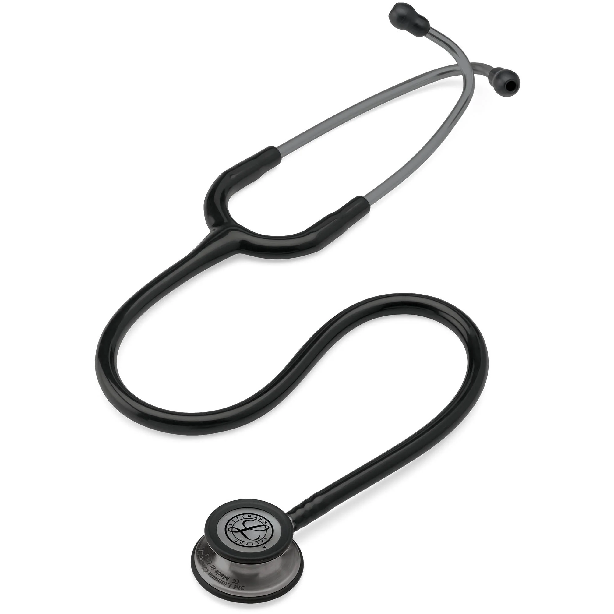 Littmann Classic III Monitoring Stethoscope: Black and Smoke 5811 - Over Engraved - Image 10
