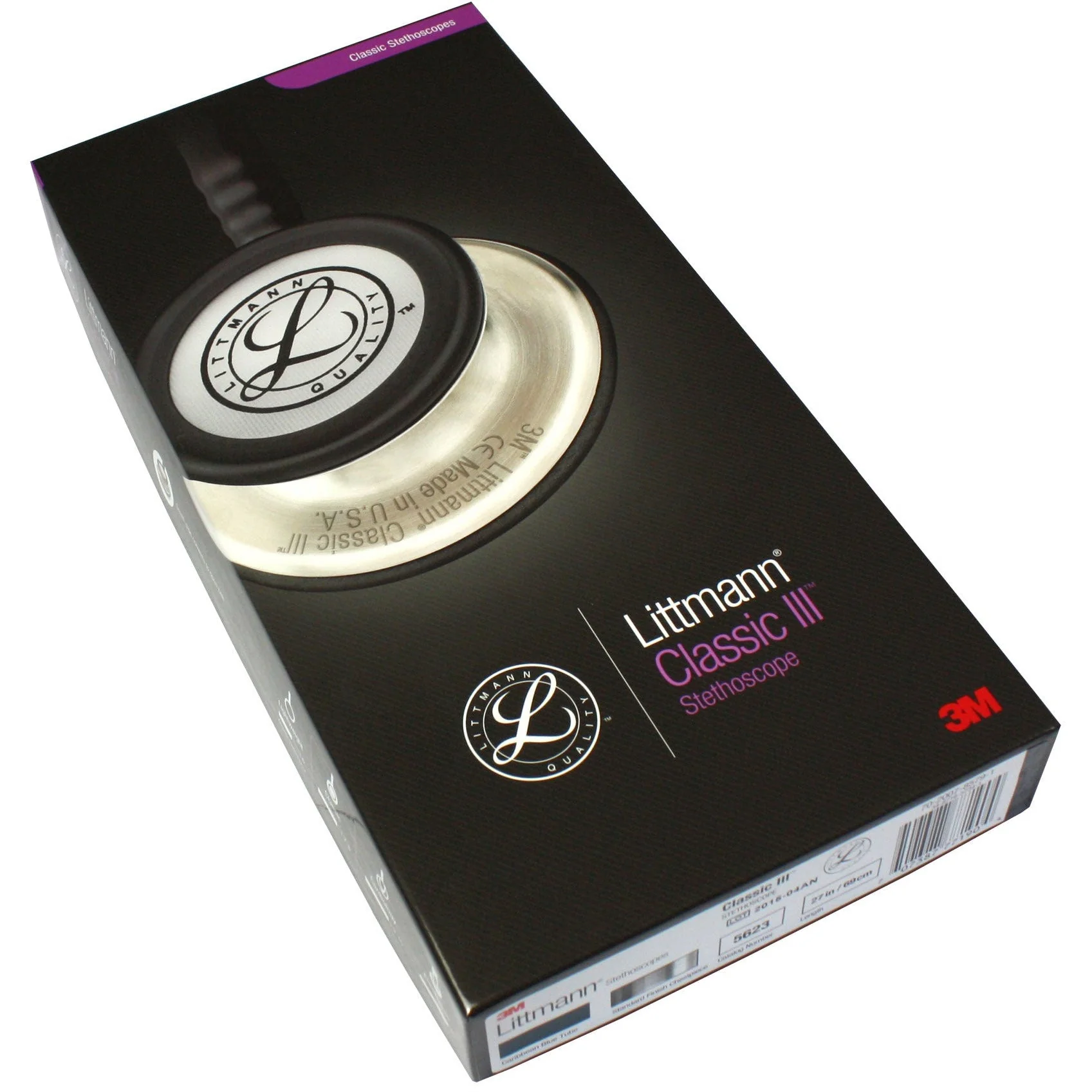 Littmann Classic III Monitoring Stethoscope: Caribbean Blue 5623 - Over Engraved - Image 13