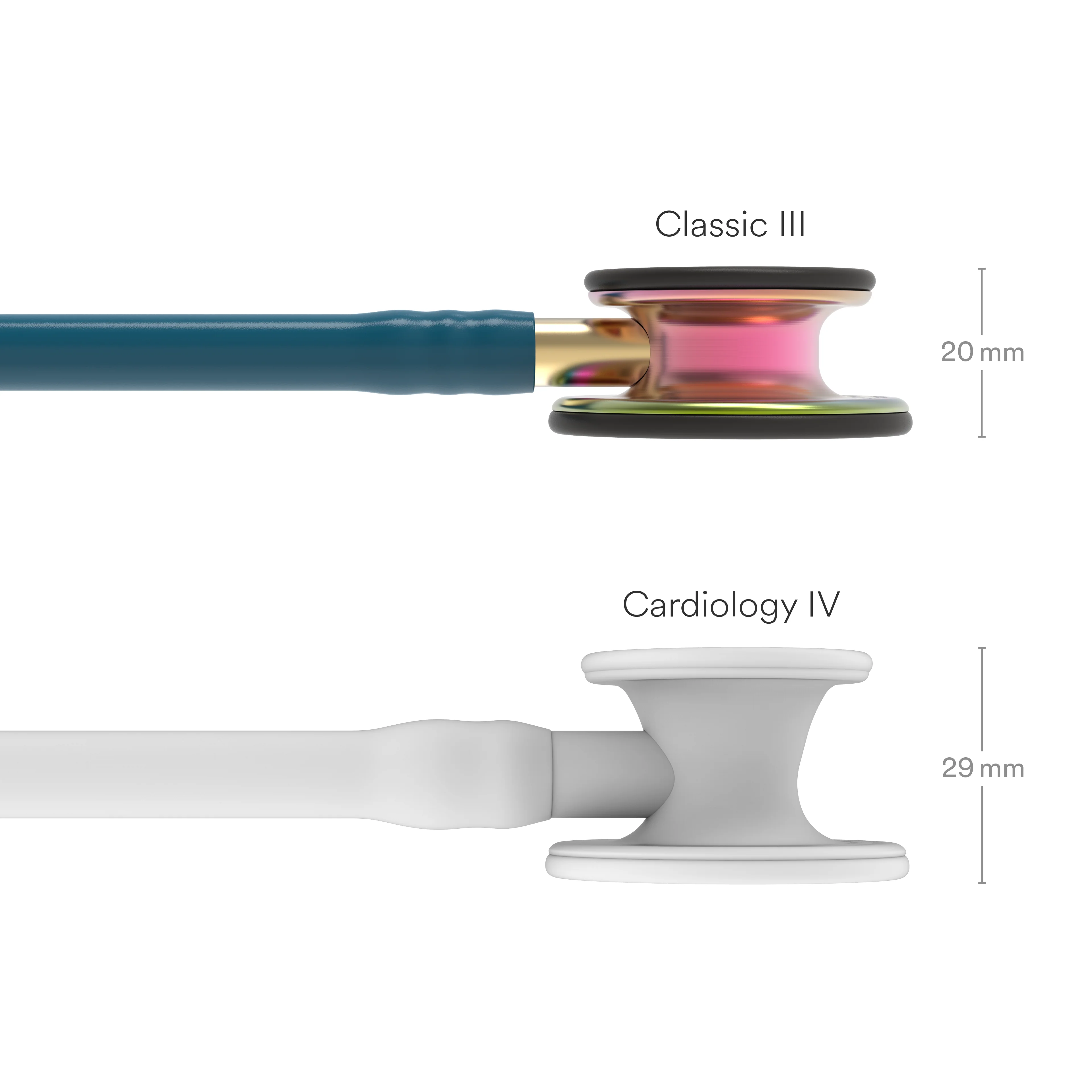 Littmann Classic III Monitoring Stethoscope: Caribbean Blue Rainbow 5807 - Over Engraved - Image 12