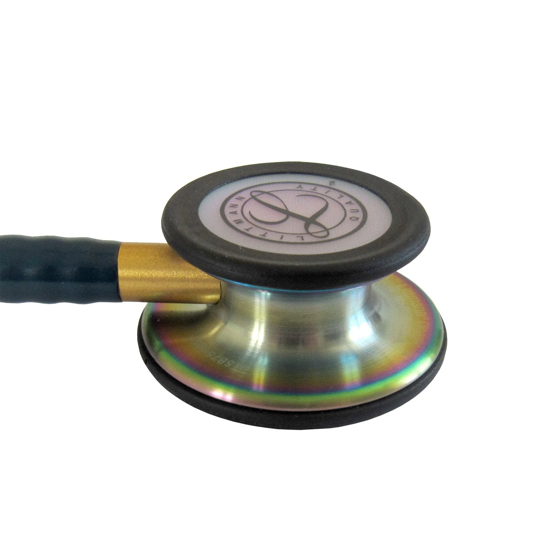 Littmann Classic III Monitoring Stethoscope: Caribbean Blue Rainbow 5807 - Over Engraved - Image 9