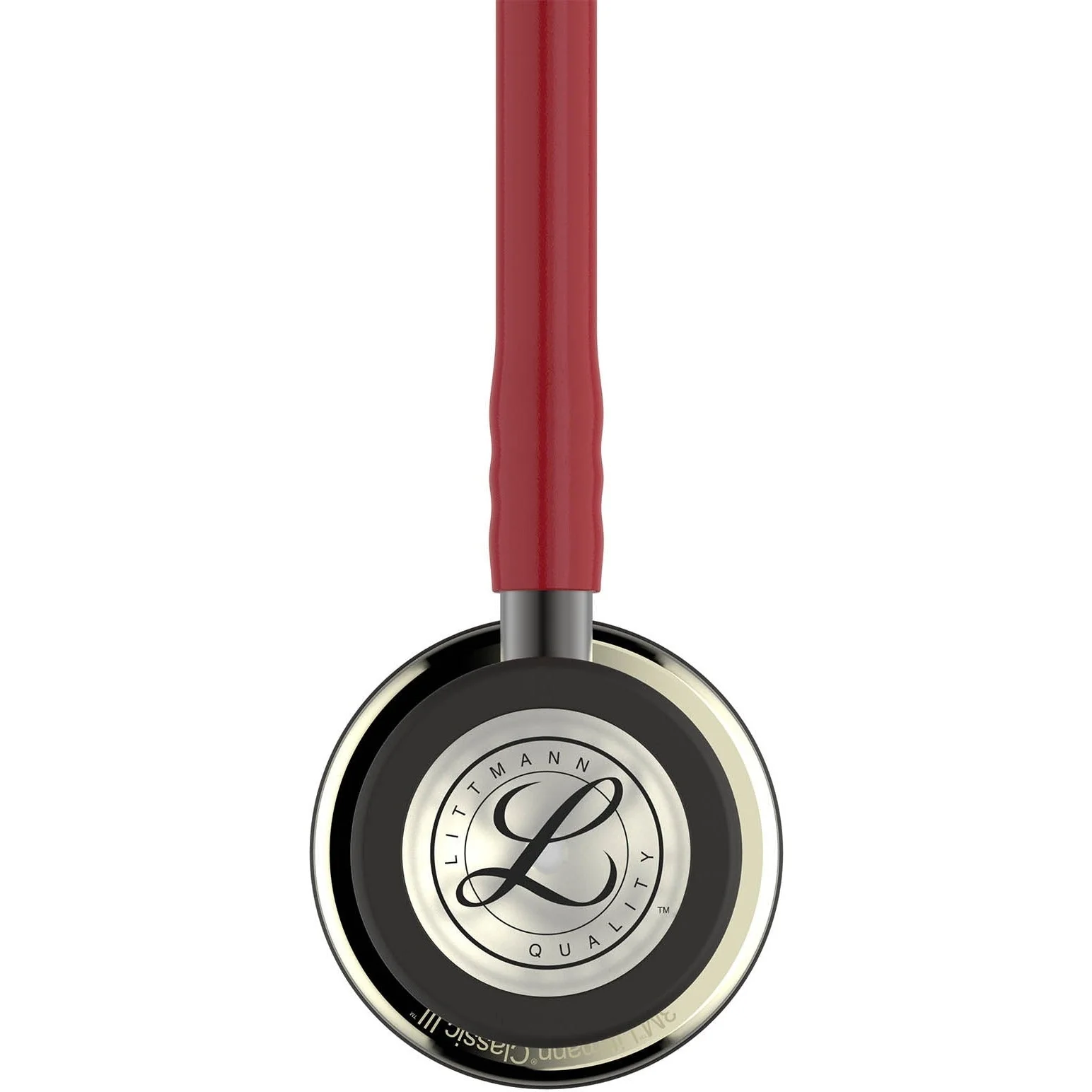 Littmann Classic III Monitoring Stethoscope: Champagne & Burgundy 5864 - Over Engraved - Image 3