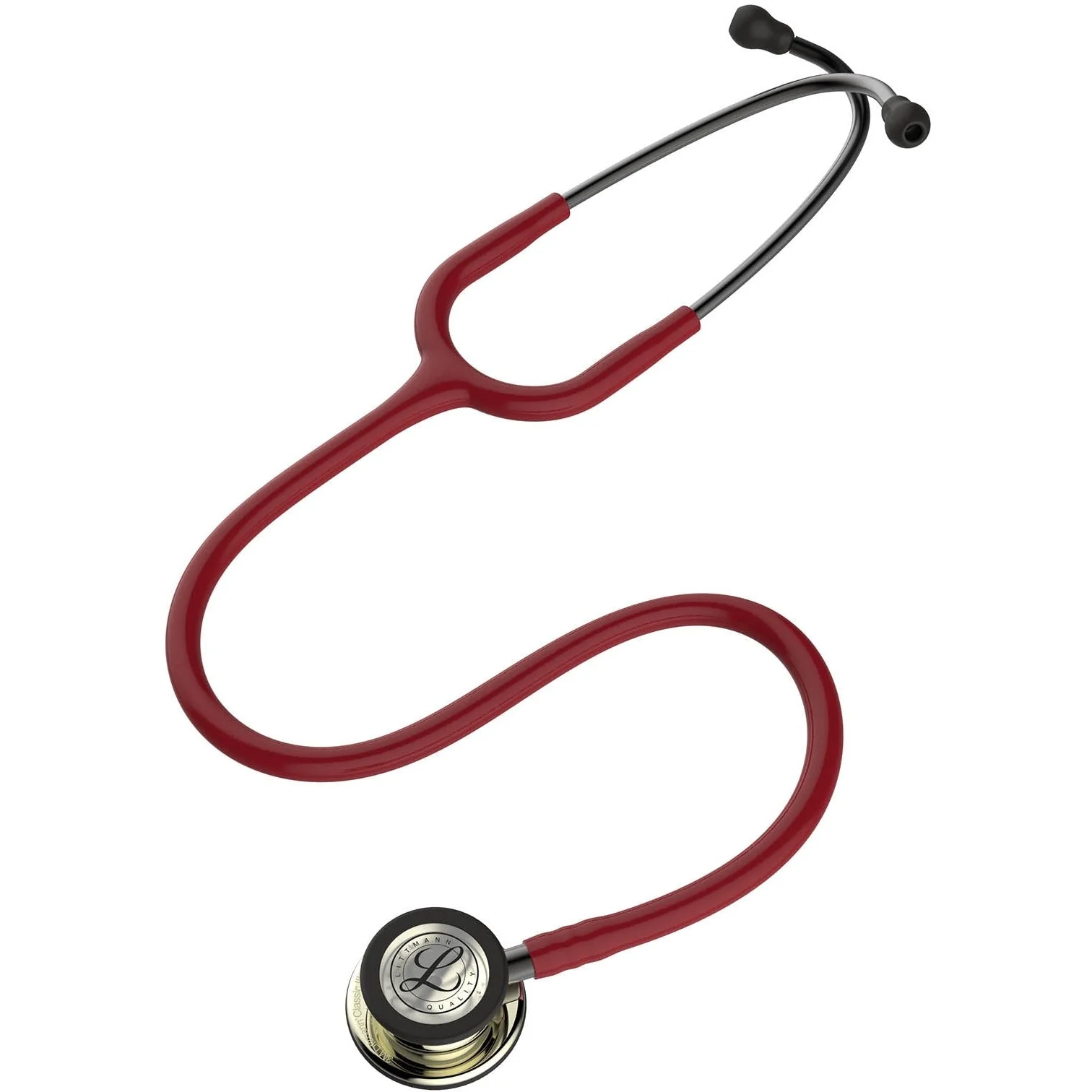 Littmann Classic III Monitoring Stethoscope: Champagne & Burgundy 5864 - Over Engraved - Image 6