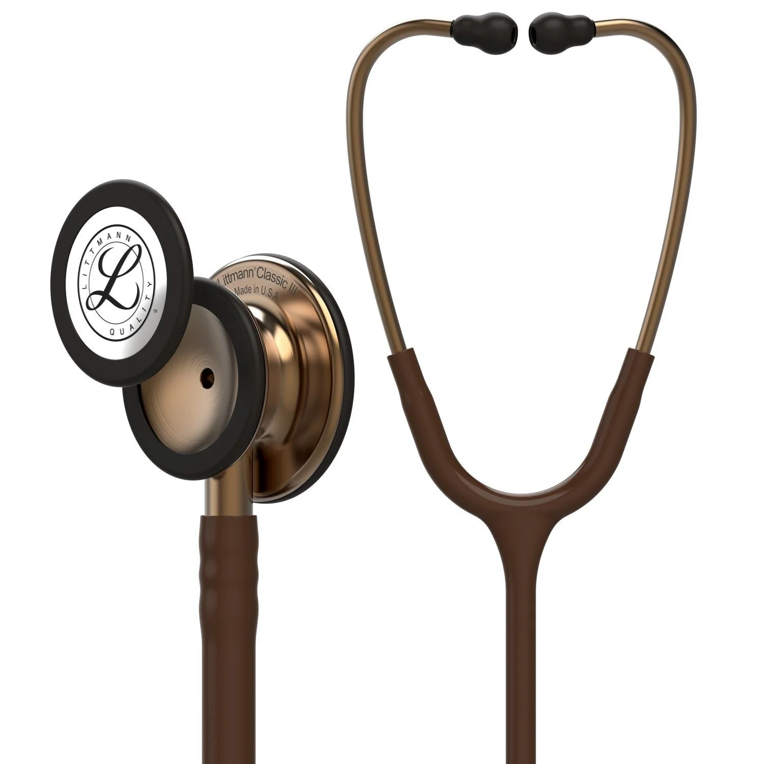 Littmann Classic III Monitoring Stethoscope: Chocolate & Copper 5809 - Over Engraved - Image 4