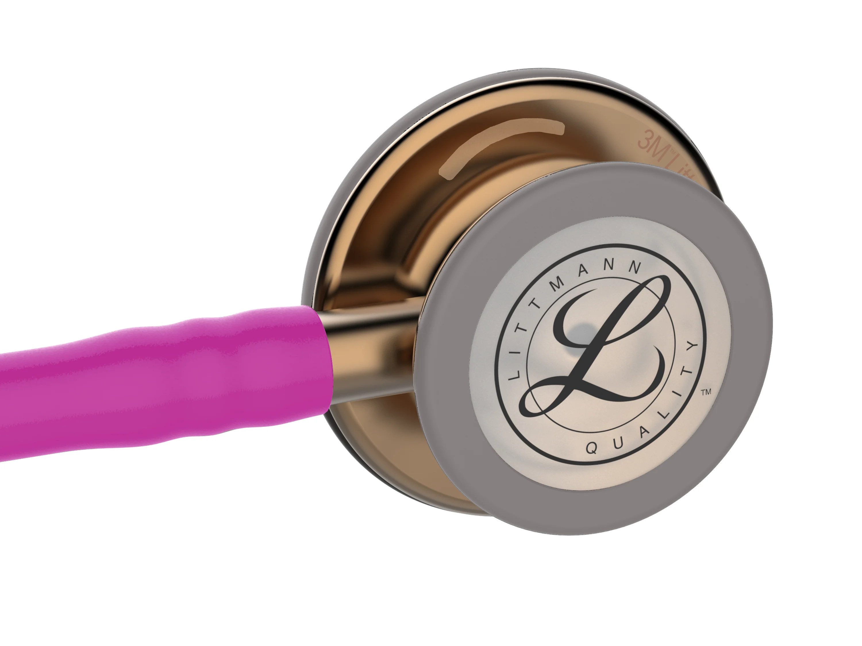Littmann Classic III Monitoring Stethoscope: High Polish Copper & Raspberry - 5647 - Over Engraved
