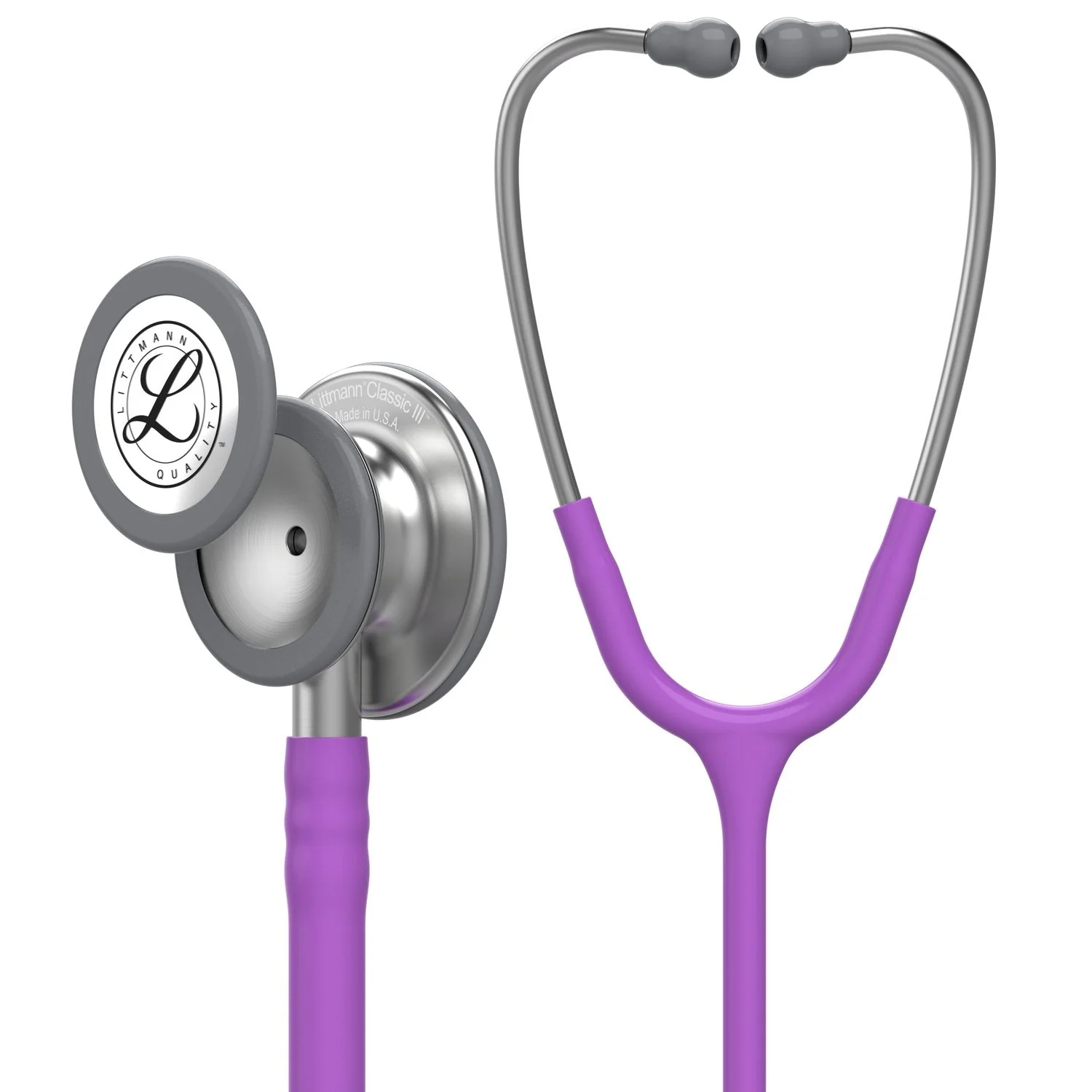 Littmann Classic III Monitoring Stethoscope: Lavender 5832 - Over Engraved - Image 4