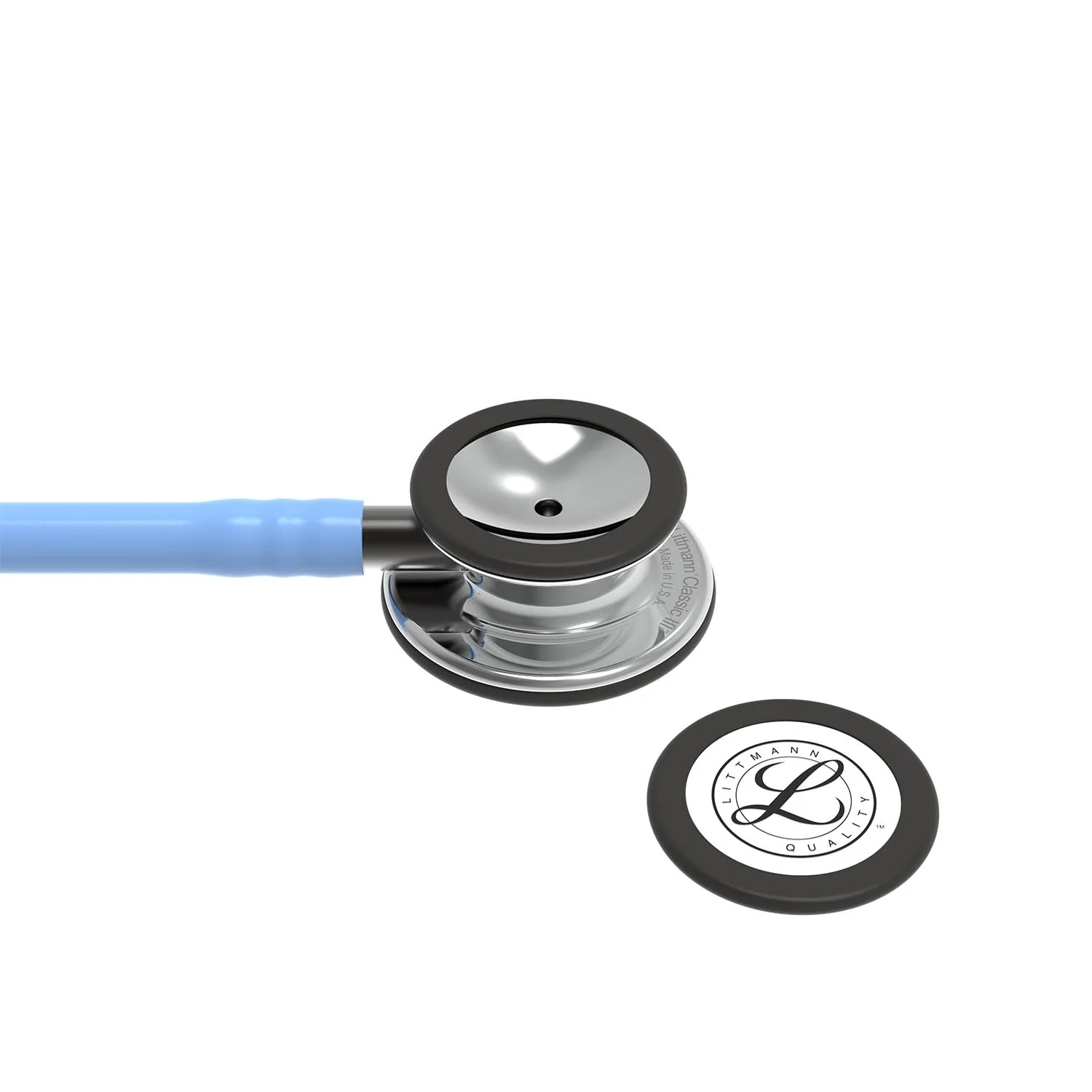 Littmann Classic III Monitoring Stethoscope: Mirror & Ceil Blue - Smoke Stem 5959 - Image 5