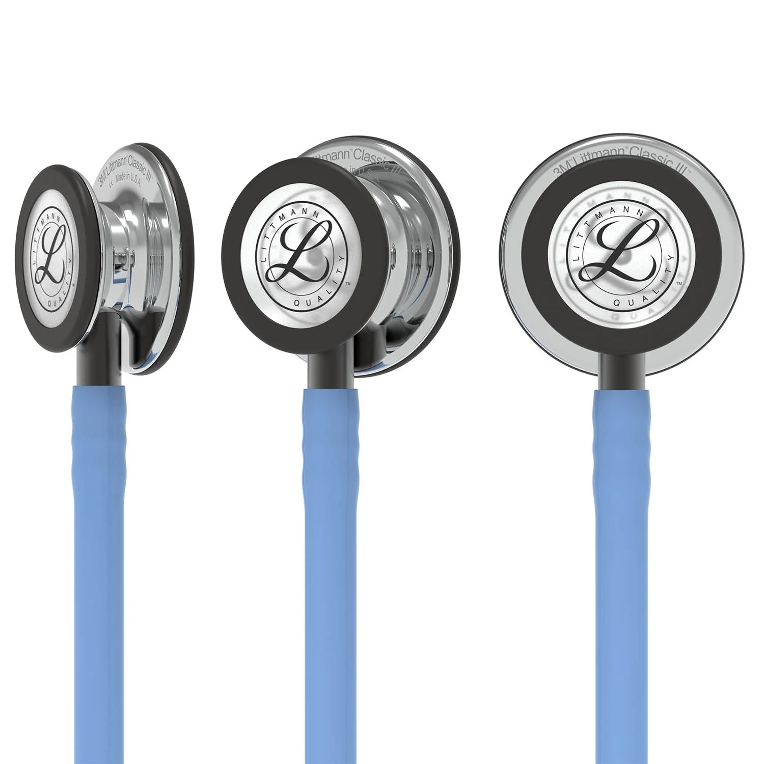 Littmann Classic III Monitoring Stethoscope: Mirror & Ceil Blue - Smoke Stem 5959 - Image 6