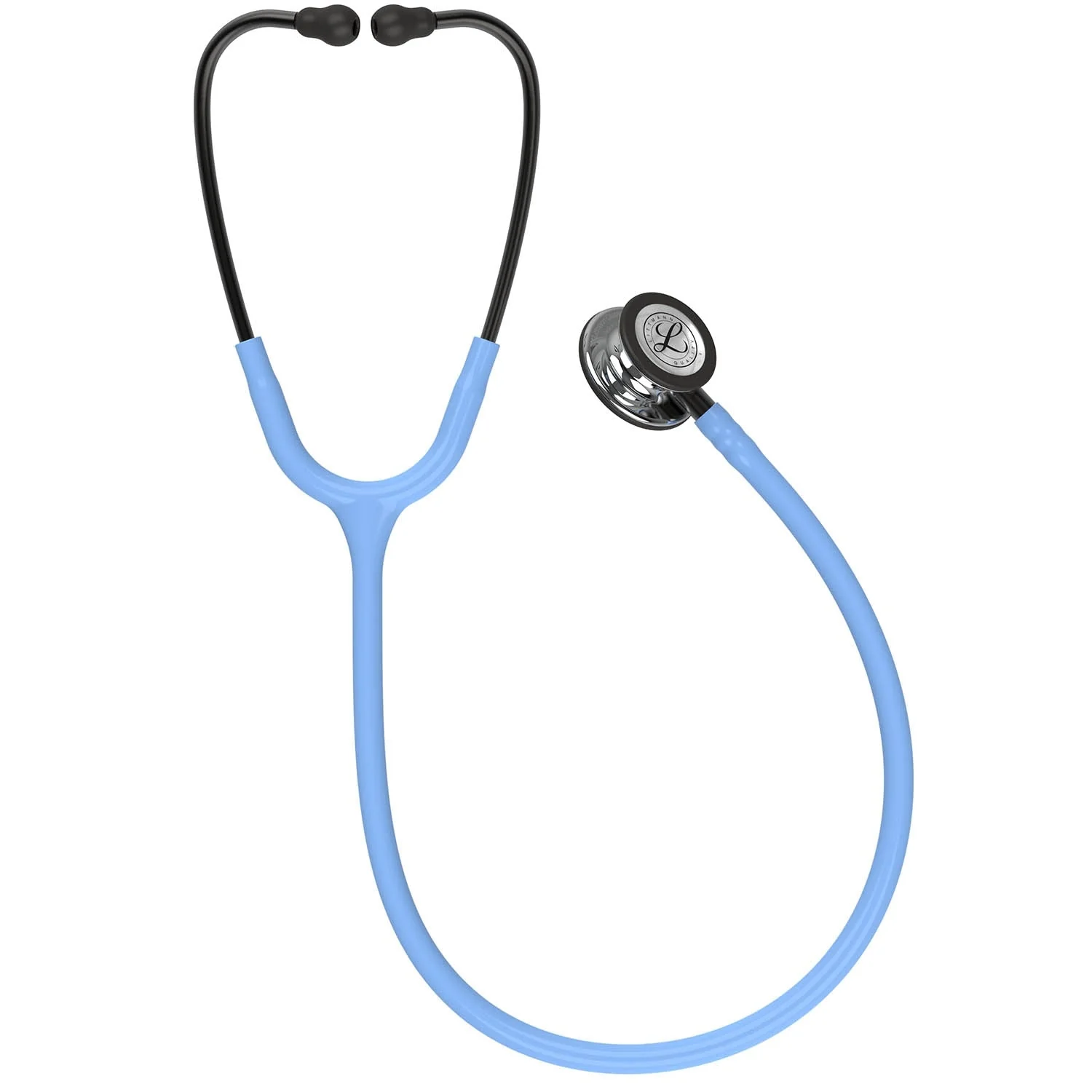 Littmann Classic III Monitoring Stethoscope: Mirror & Ceil Blue - Smoke Stem 5959 - Over Engraved - Image 4