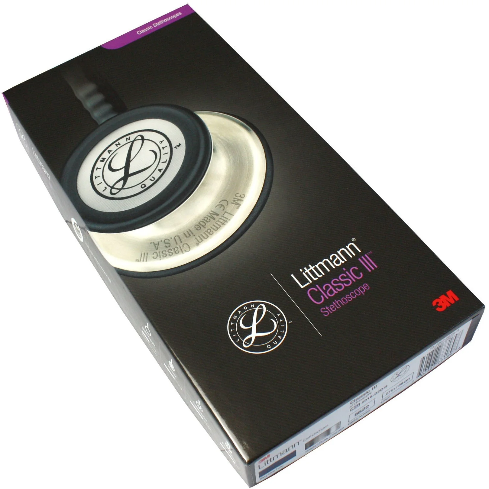 Littmann Classic III Monitoring Stethoscope: Navy Blue 5622 - Over Engraved - Image 10
