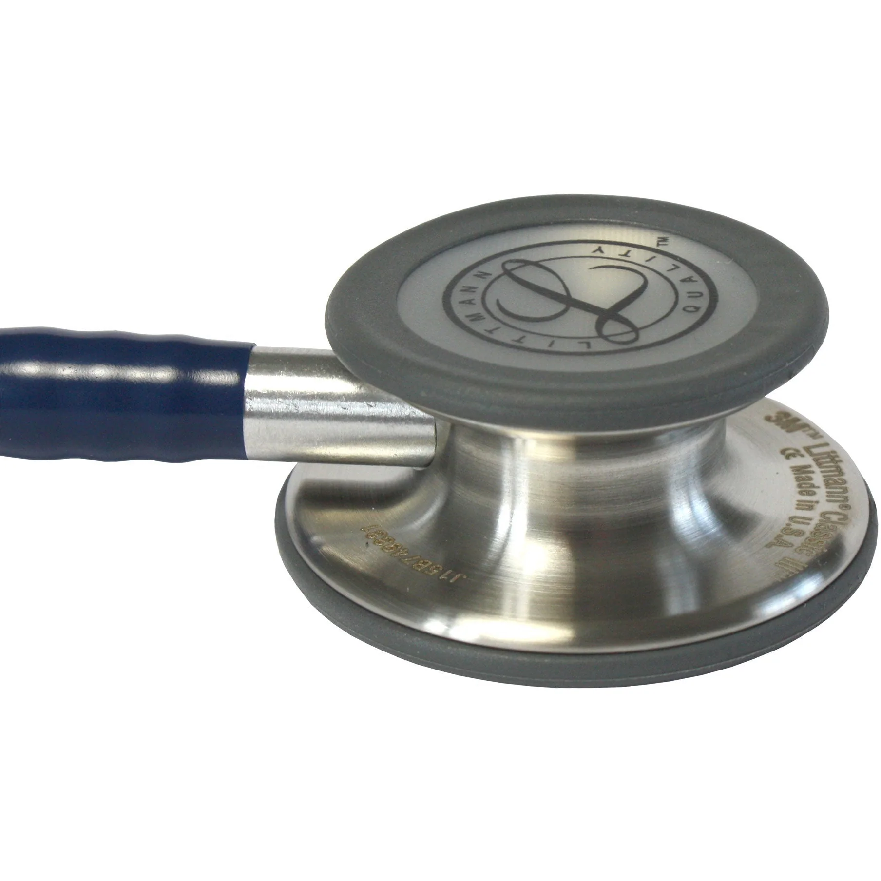 Littmann Classic III Monitoring Stethoscope: Navy Blue 5622 - Over Engraved - Image 9