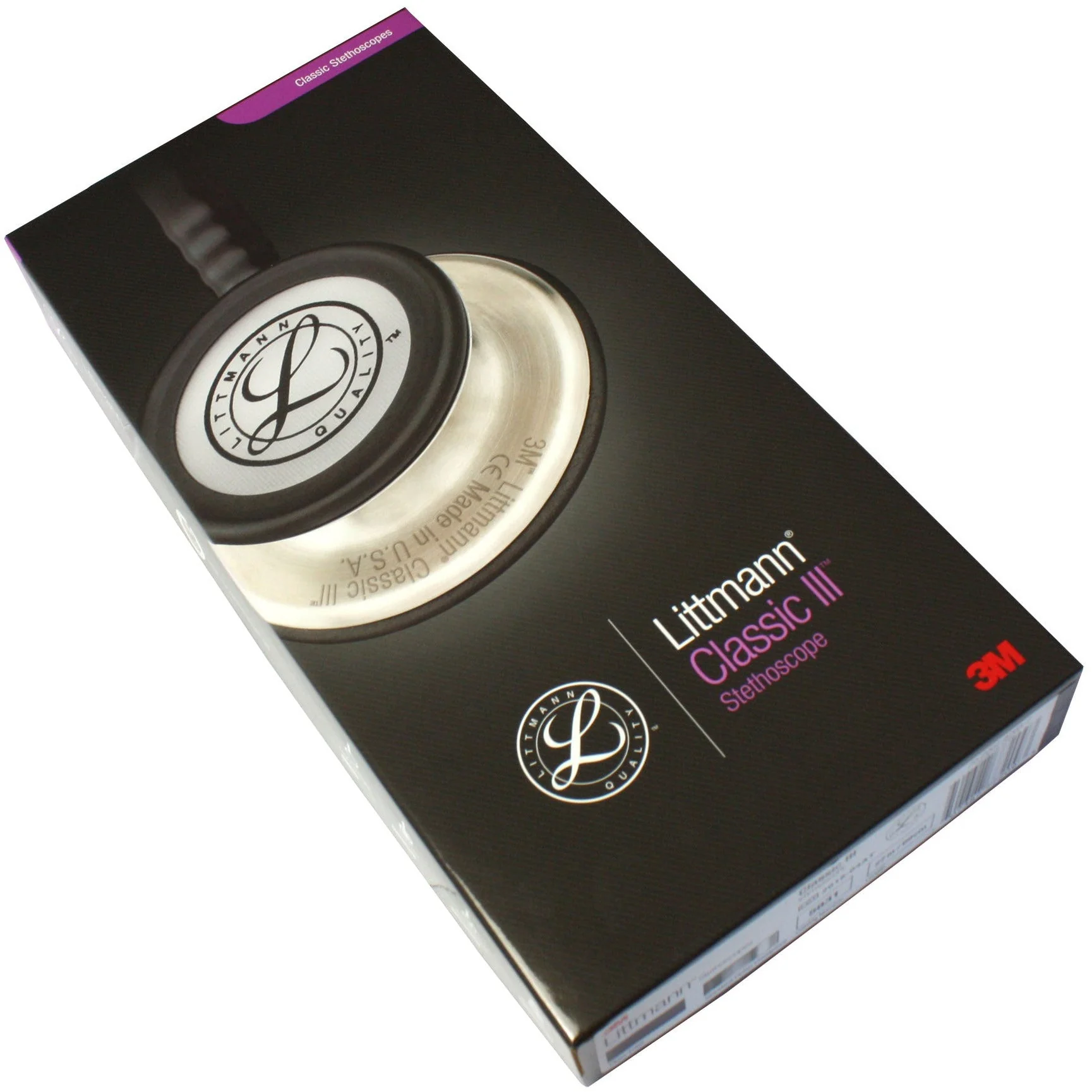 Littmann Classic III Monitoring Stethoscope: Plum 5831 - Over Engraved - Image 13