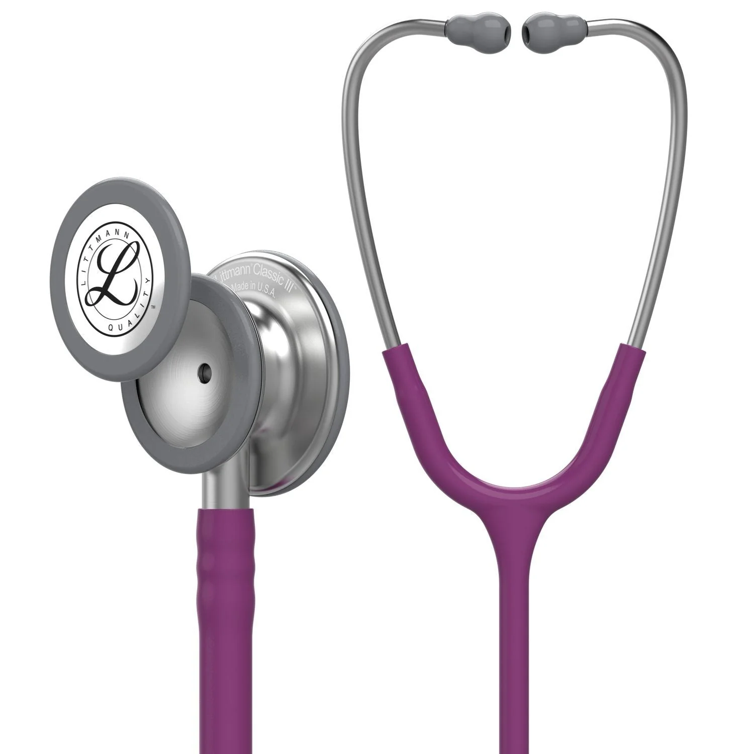 Littmann Classic III Monitoring Stethoscope: Plum 5831 - Over Engraved - Image 5