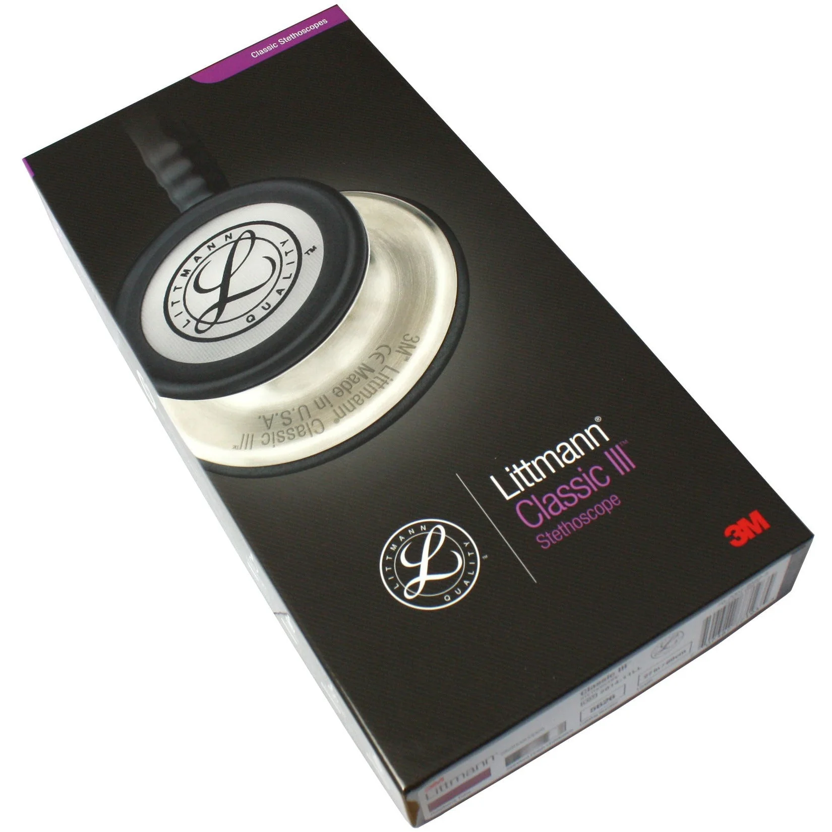 Littmann Classic III Monitoring Stethoscope: Raspberry 5648 - Over Engraved - Image 5