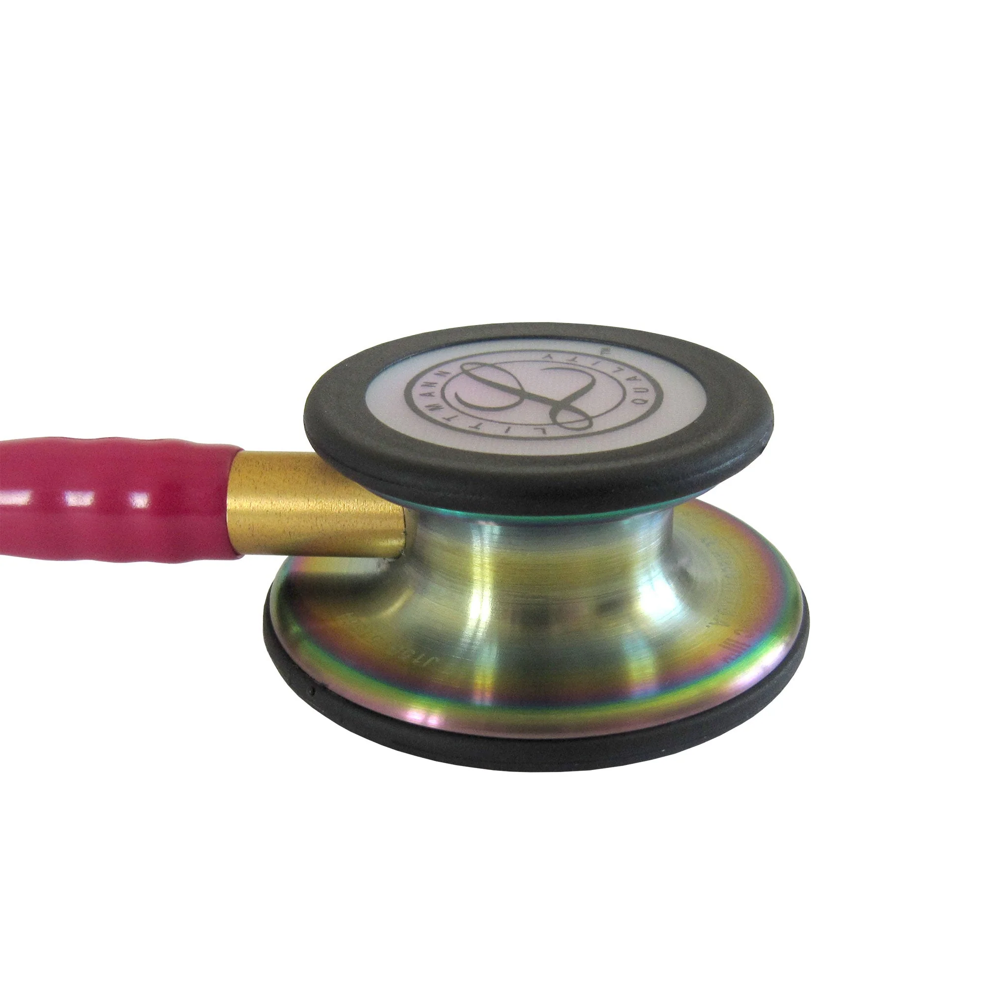 Littmann Classic III Monitoring Stethoscope: Raspberry Rainbow 5806 - Over Engraved - Image 7