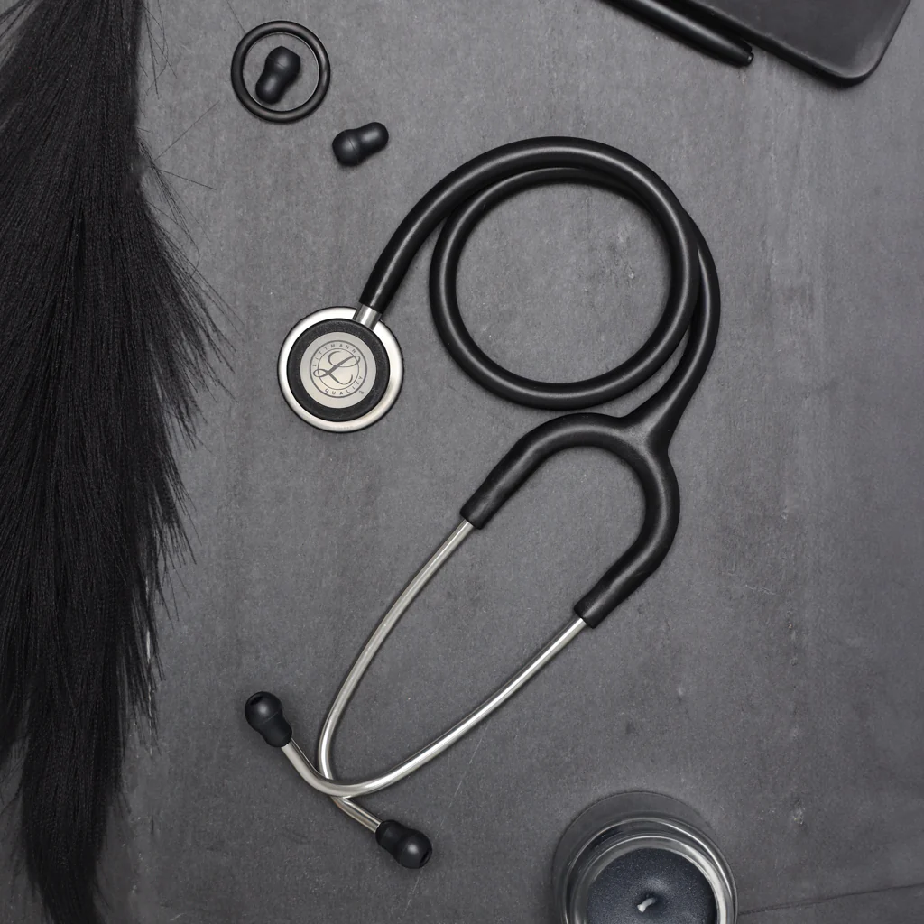 Littmann Classic III Monitoring Stethoscope: Satin Black Tube 5620C - Image 2