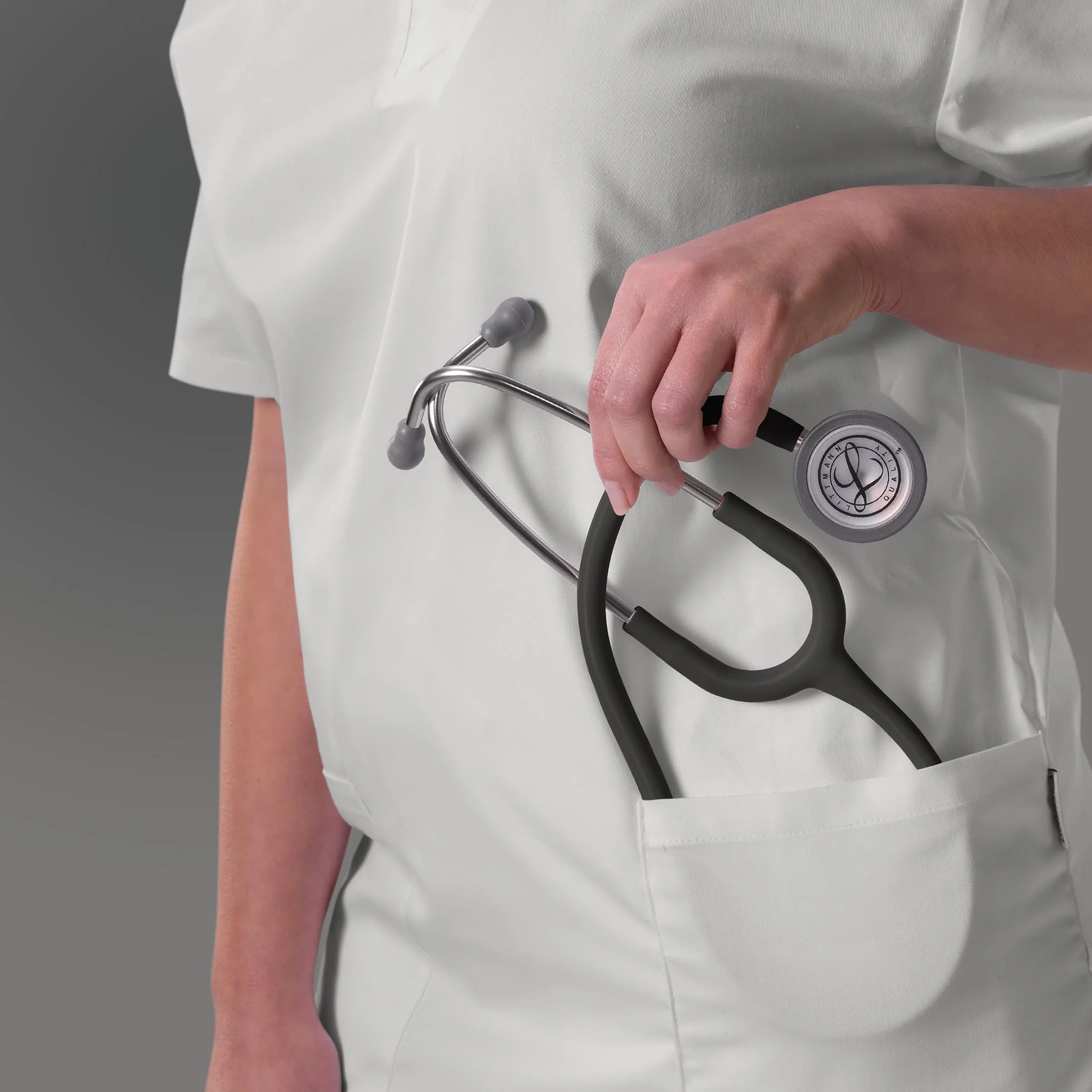 Littmann Classic III Monitoring Stethoscope: Satin Black Tube 5620C - Image 7
