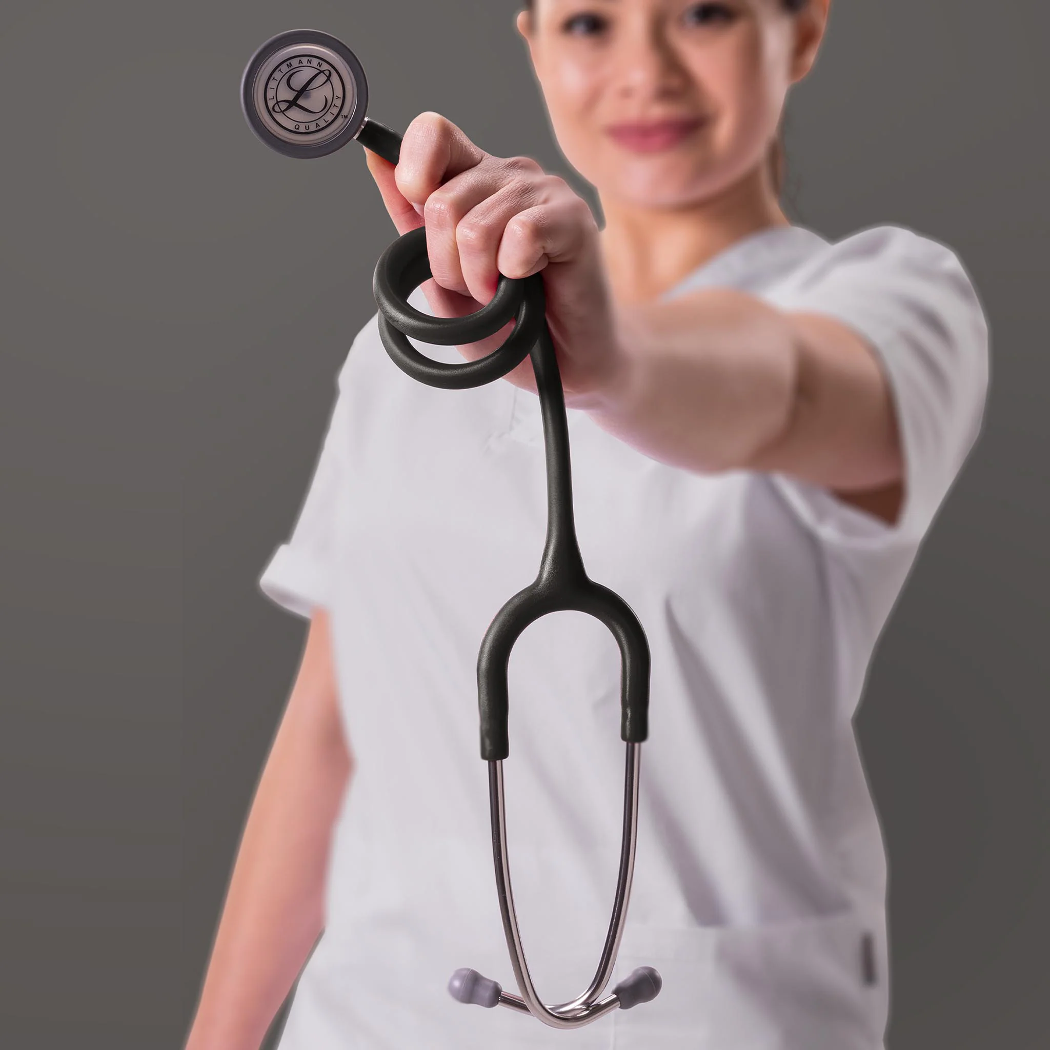 Littmann Classic III Monitoring Stethoscope: Satin Black Tube 5620C - Image 8