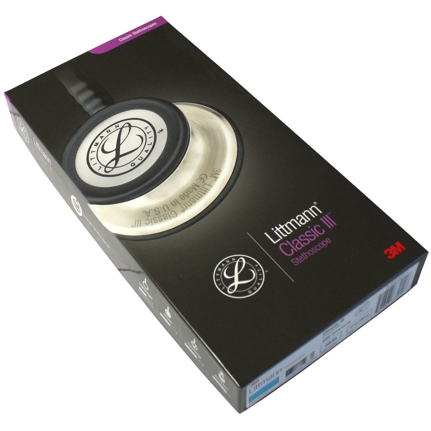 Littmann Classic III Monitoring Stethoscope: Turquoise 5835 - Over Engraved - Image 9