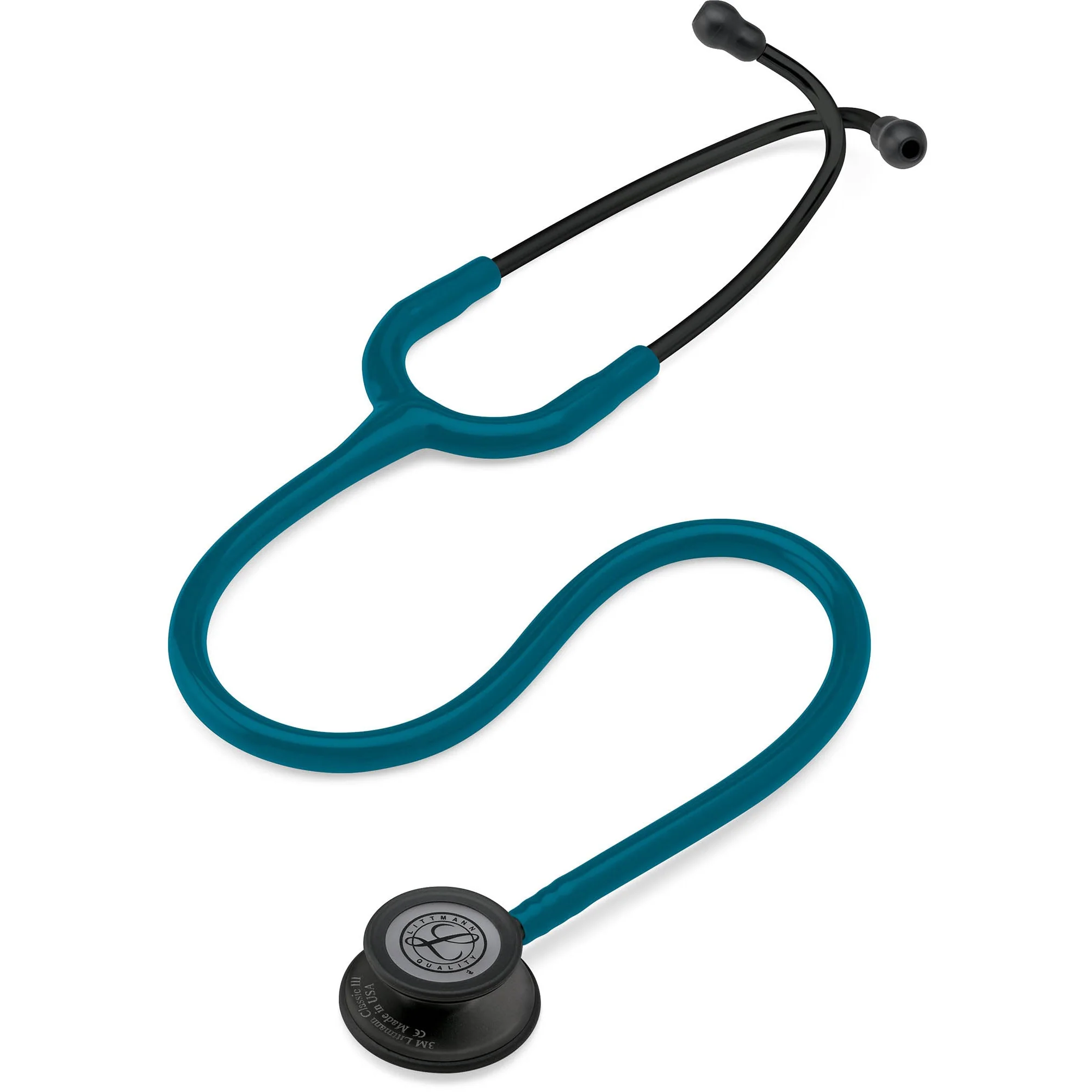 Littmann Classic III Monitoring Stethoscope: Caribbean Blue - Black Finish 5869 - Image 4