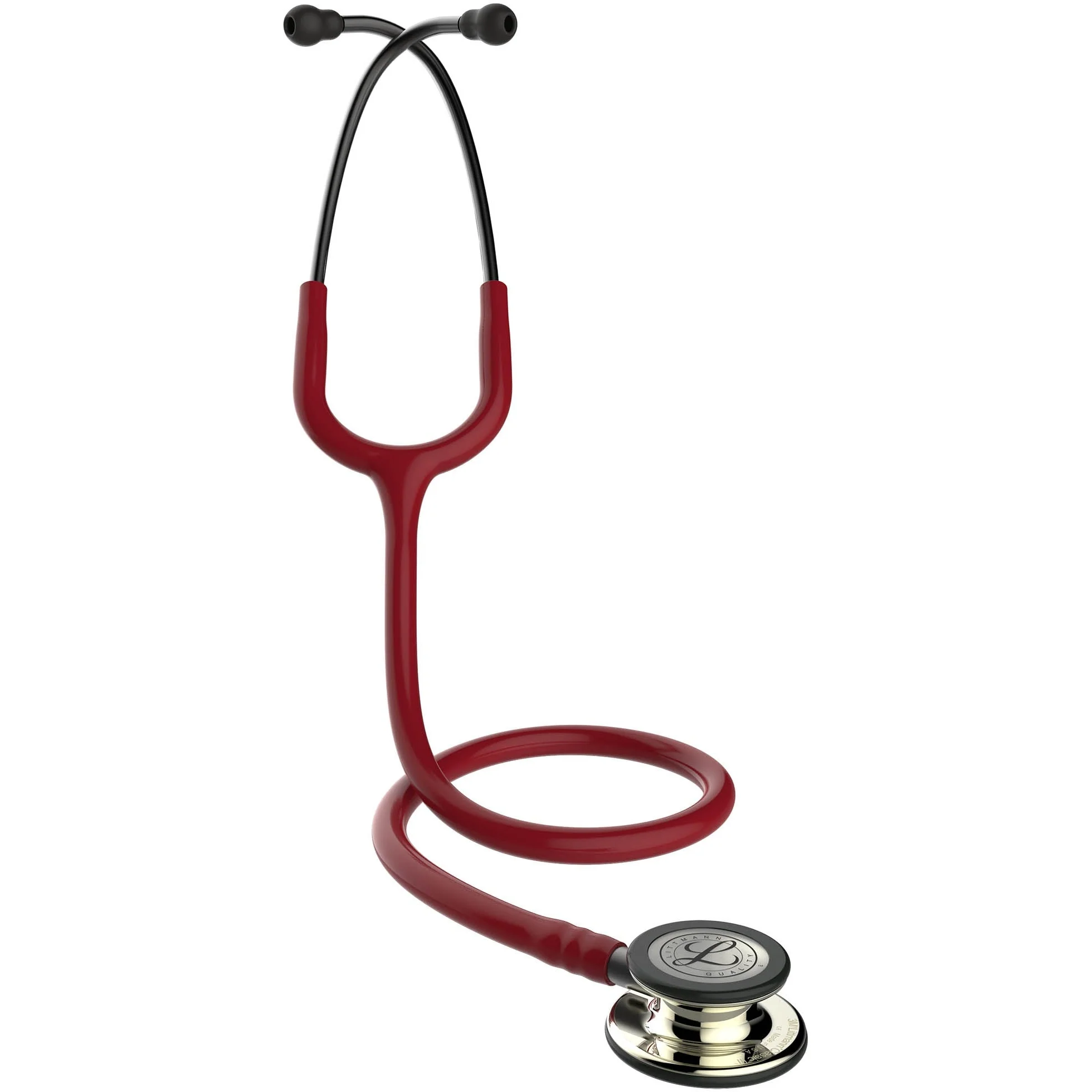 Littmann Classic III Monitoring Stethoscope: Champagne & Burgundy 5864 - Image 7