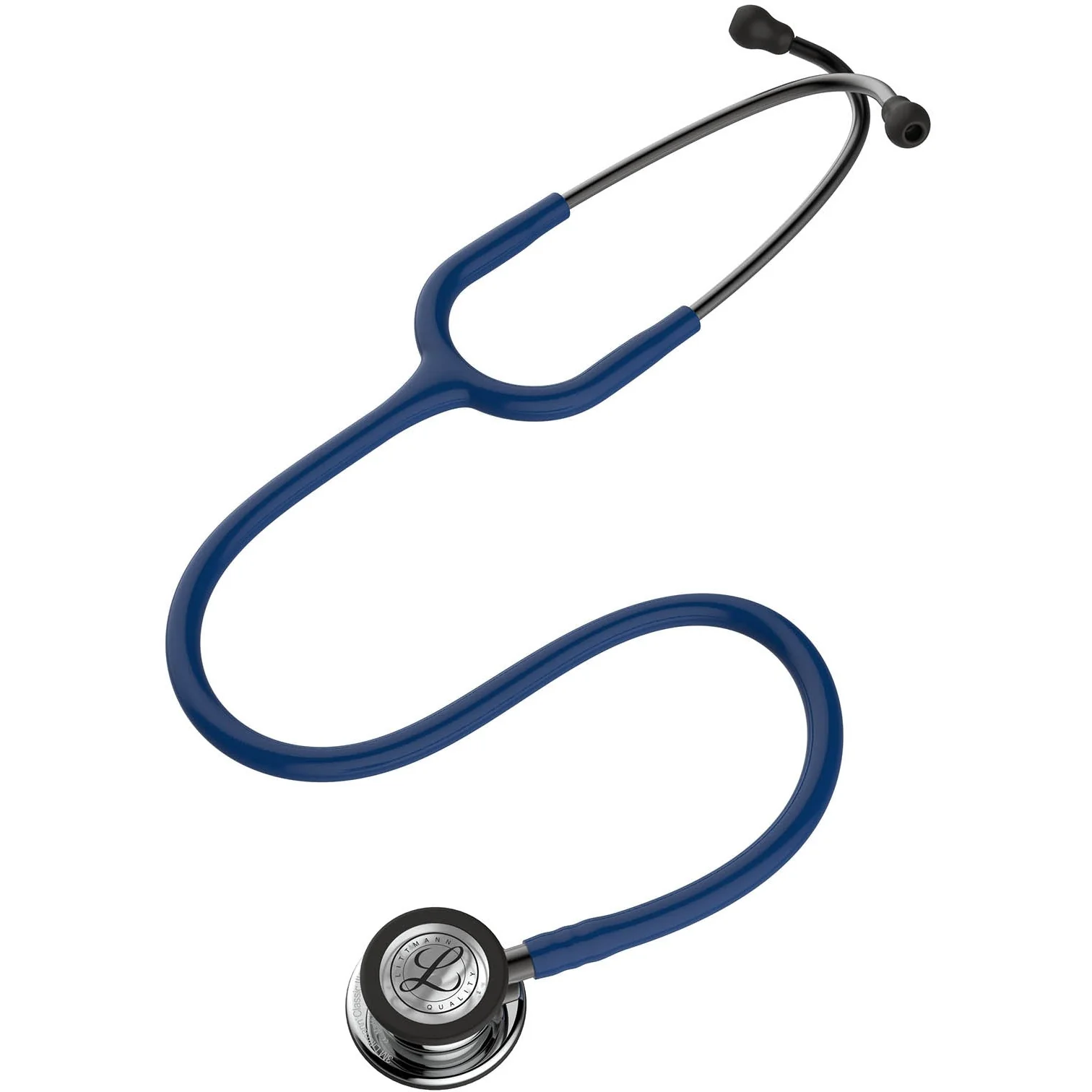 Littmann Classic III Monitoring Stethoscope: Mirror & Navy Blue 5863 - Image 4