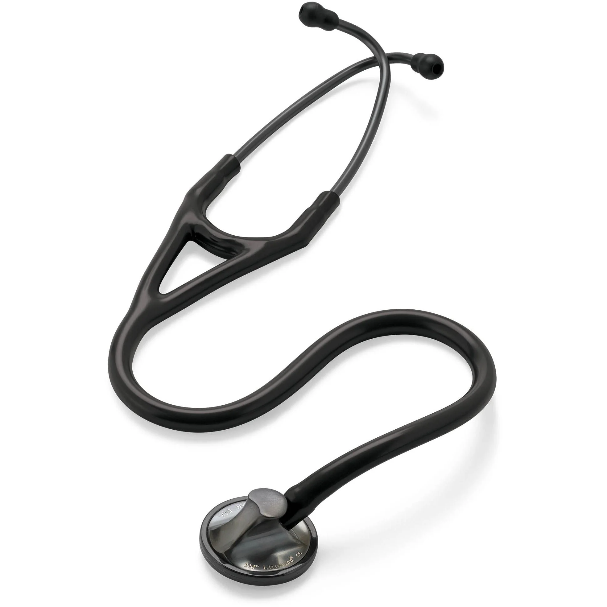 Littmann Master Cardiology Stethoscope: Black & Smoke 2176 - Over Engraved - Image 10