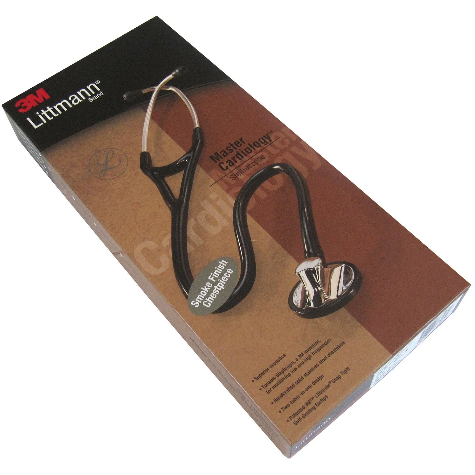 Littmann Master Cardiology Stethoscope: Black & Smoke 2176 - Over Engraved - Image 8