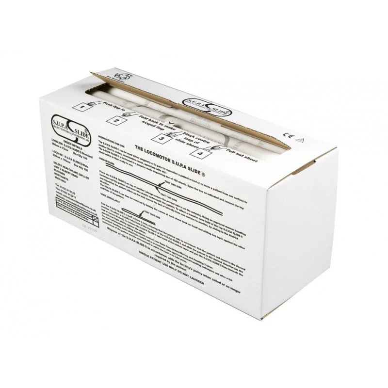 Locomotor Disposable SUPA SLIDE Sheets 200cm x 75cm - Box of 100