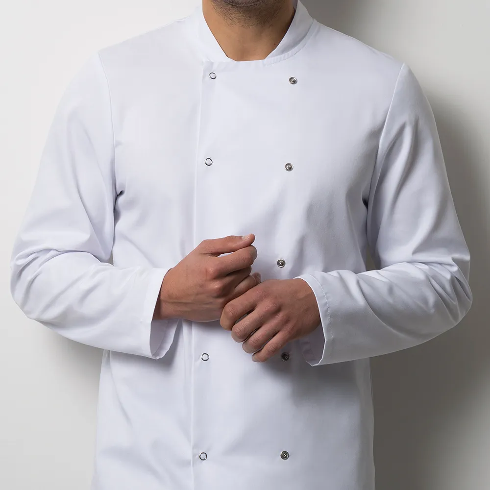 Long Sleeve Stud Chef's Jacket - Image 3