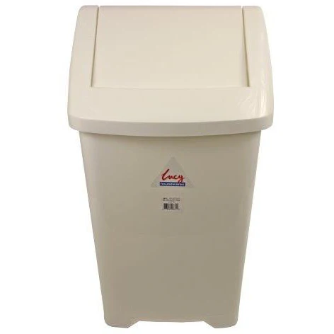 Lucy 36L Swing Bin White
