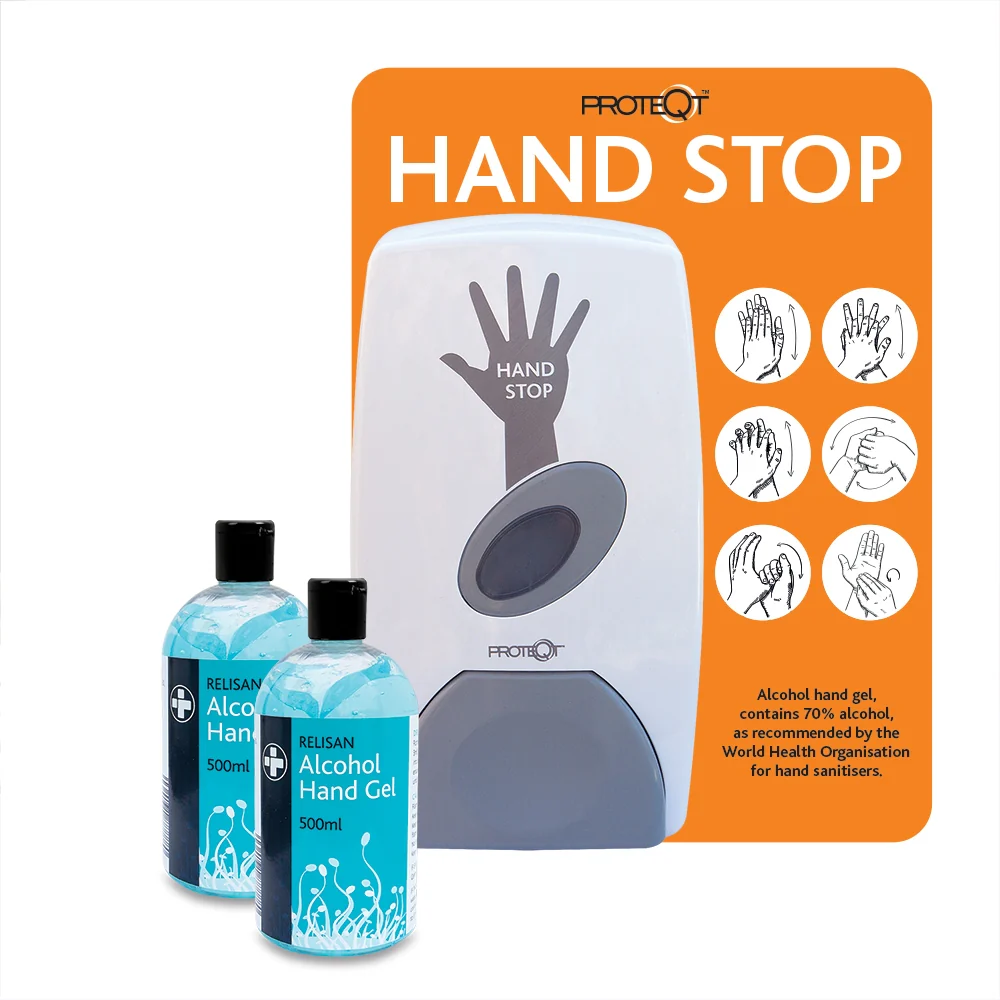 Manual Hand Gel Dispenser with Backplate