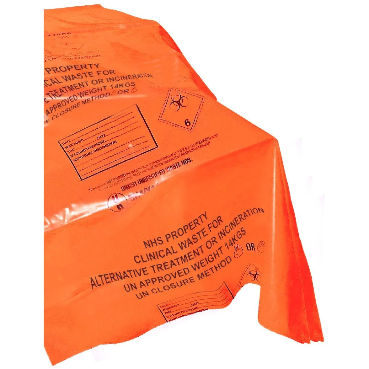 Mattress Bag for Carriage in Bulk - Orange - Large - 37 x 46 x 98" - Pack of 5 - Image 2