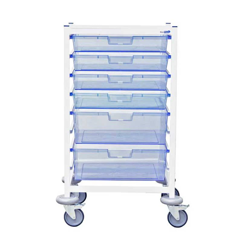 Medi-Storage Trolley - Blue Trays