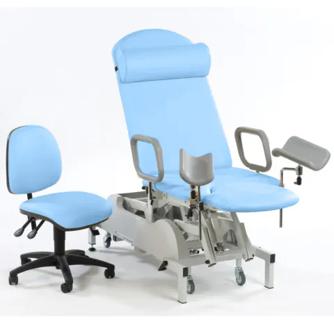 Medicare Deluxe Gynaecology Couch - Sky Blue