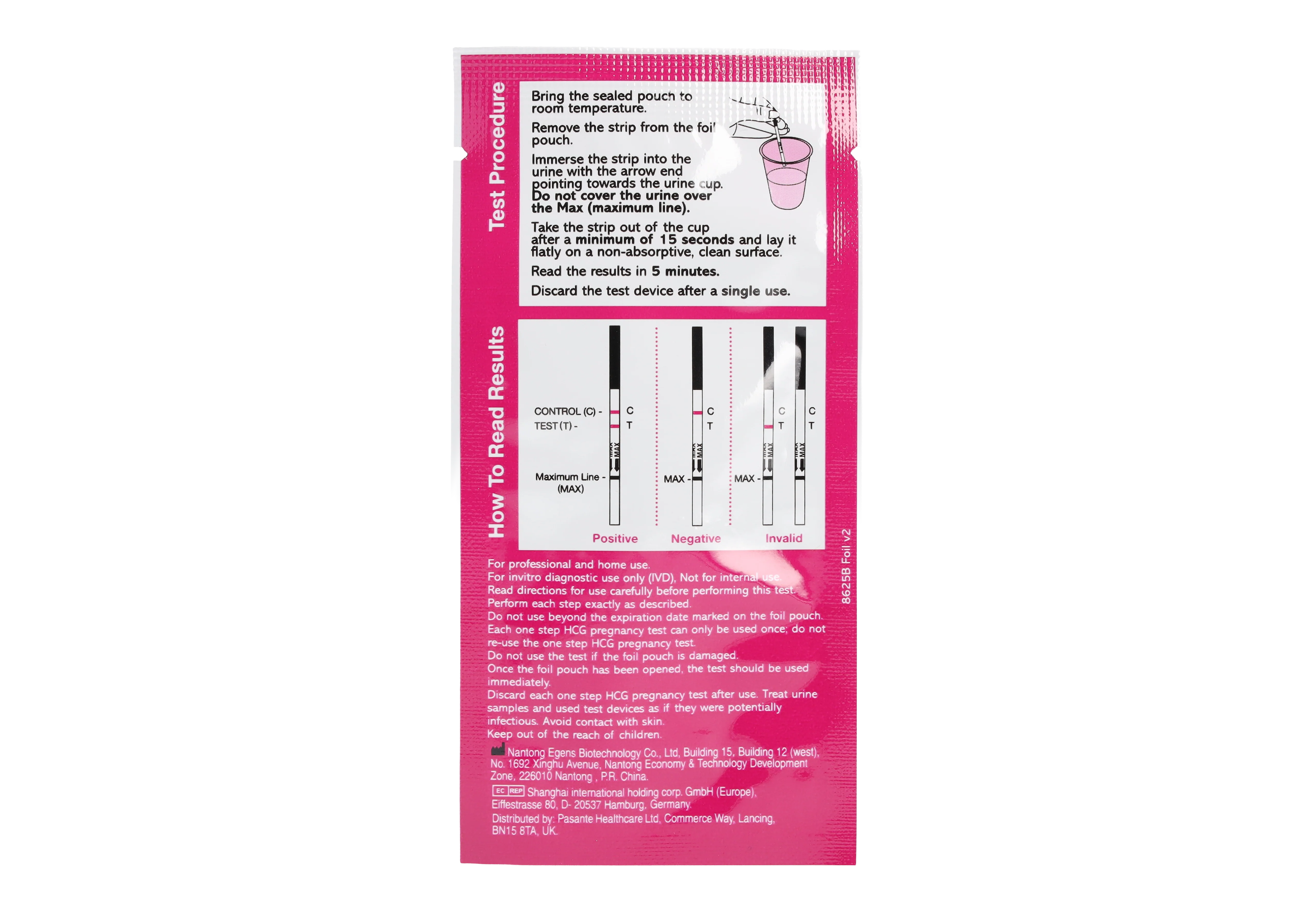 MEDIcheck hCG Pregnancy Test Strips Dip and Read - Box of 50 - Image 3