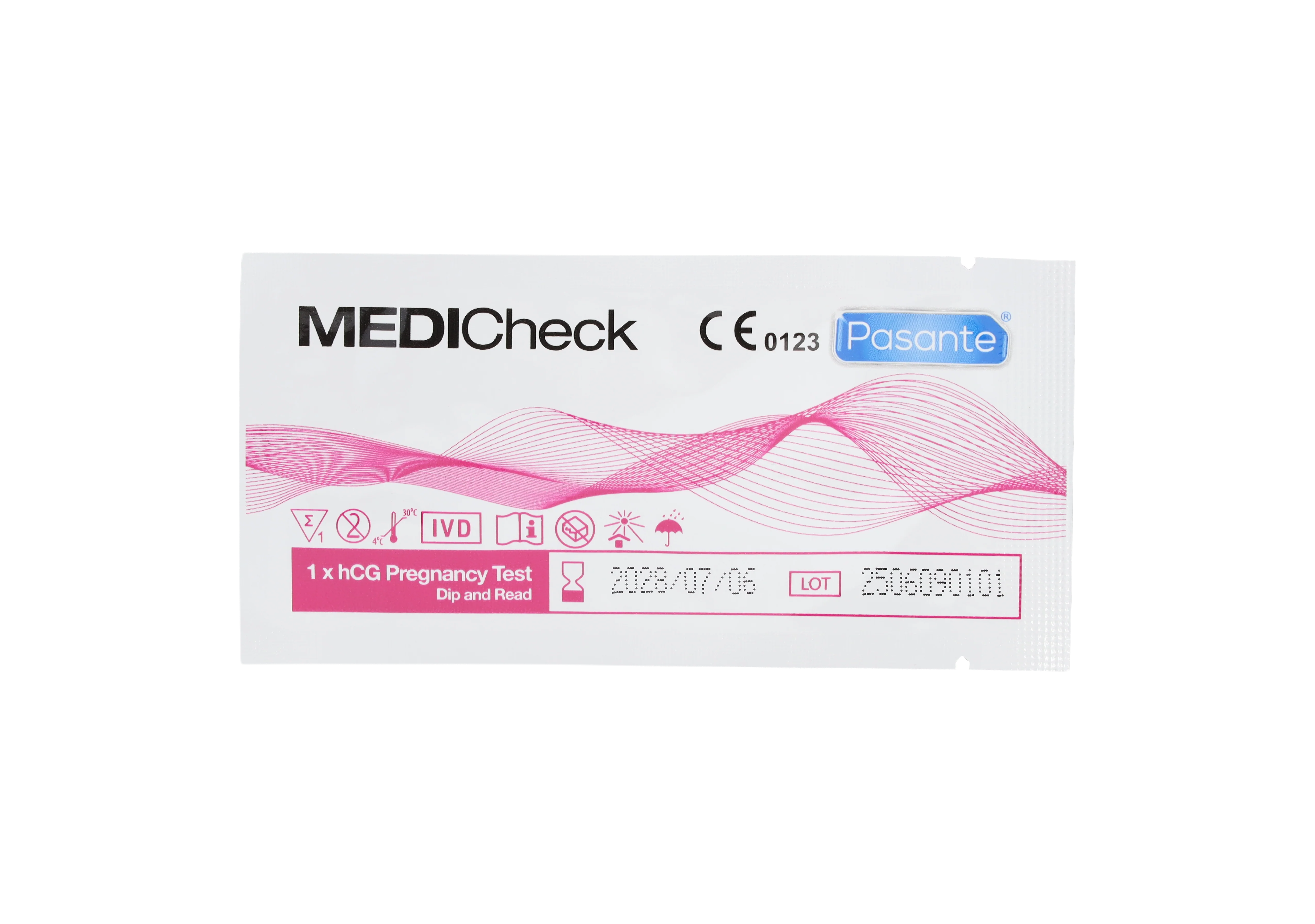 MEDIcheck hCG Pregnancy Test Strips Dip and Read - Box of 50 - Image 4