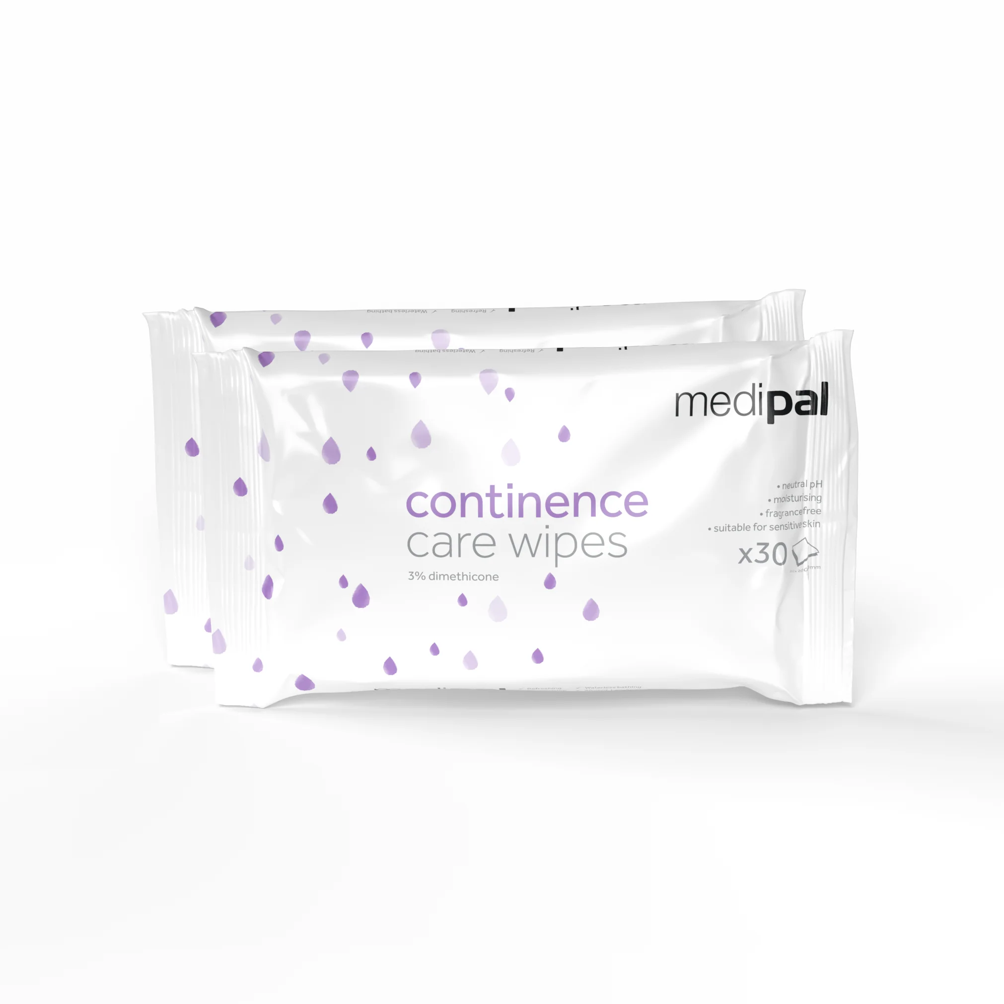 Medipal Continence Care Wipes - Pack of 30