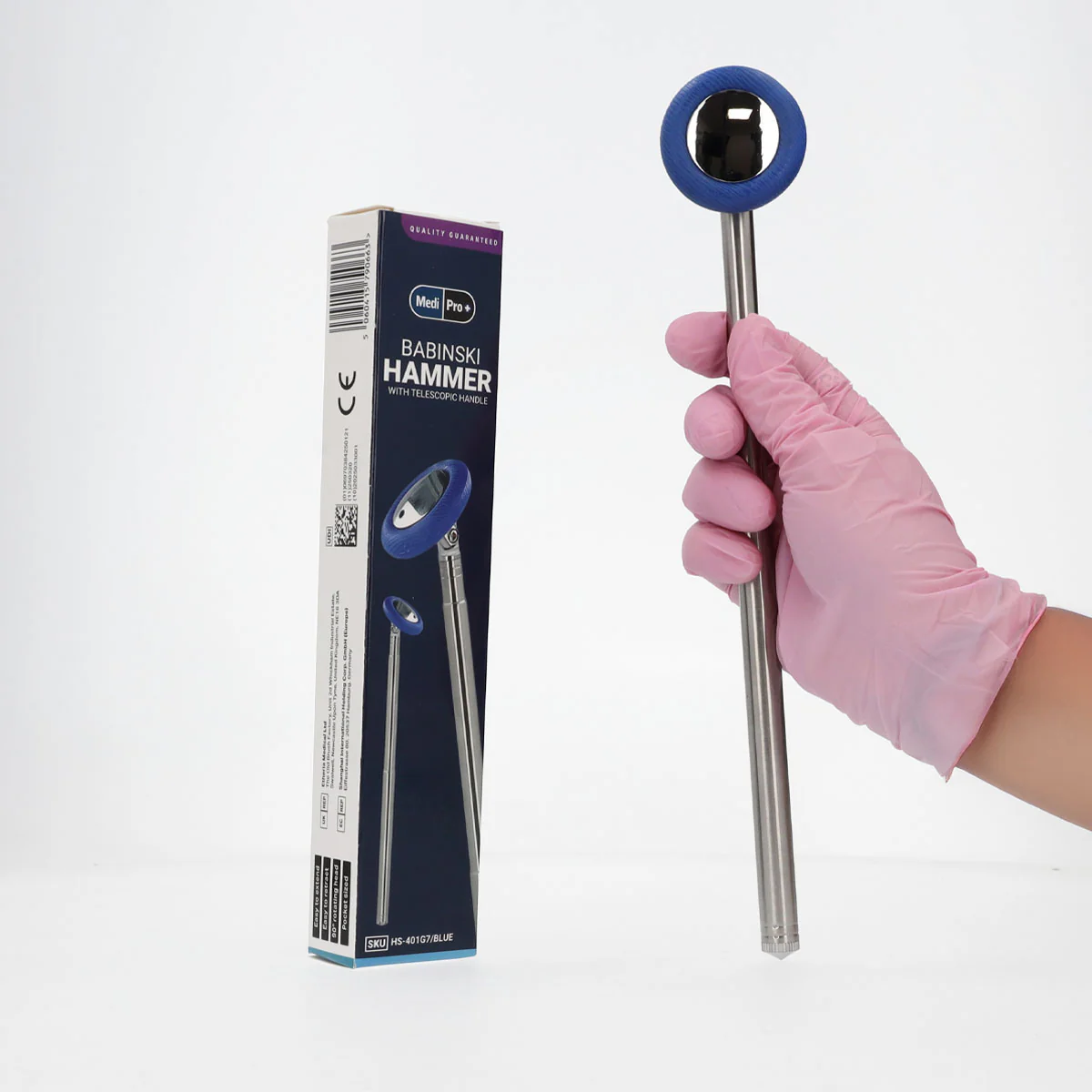 MediPro Babinski Telescoping Reflex Hammer - Image 2