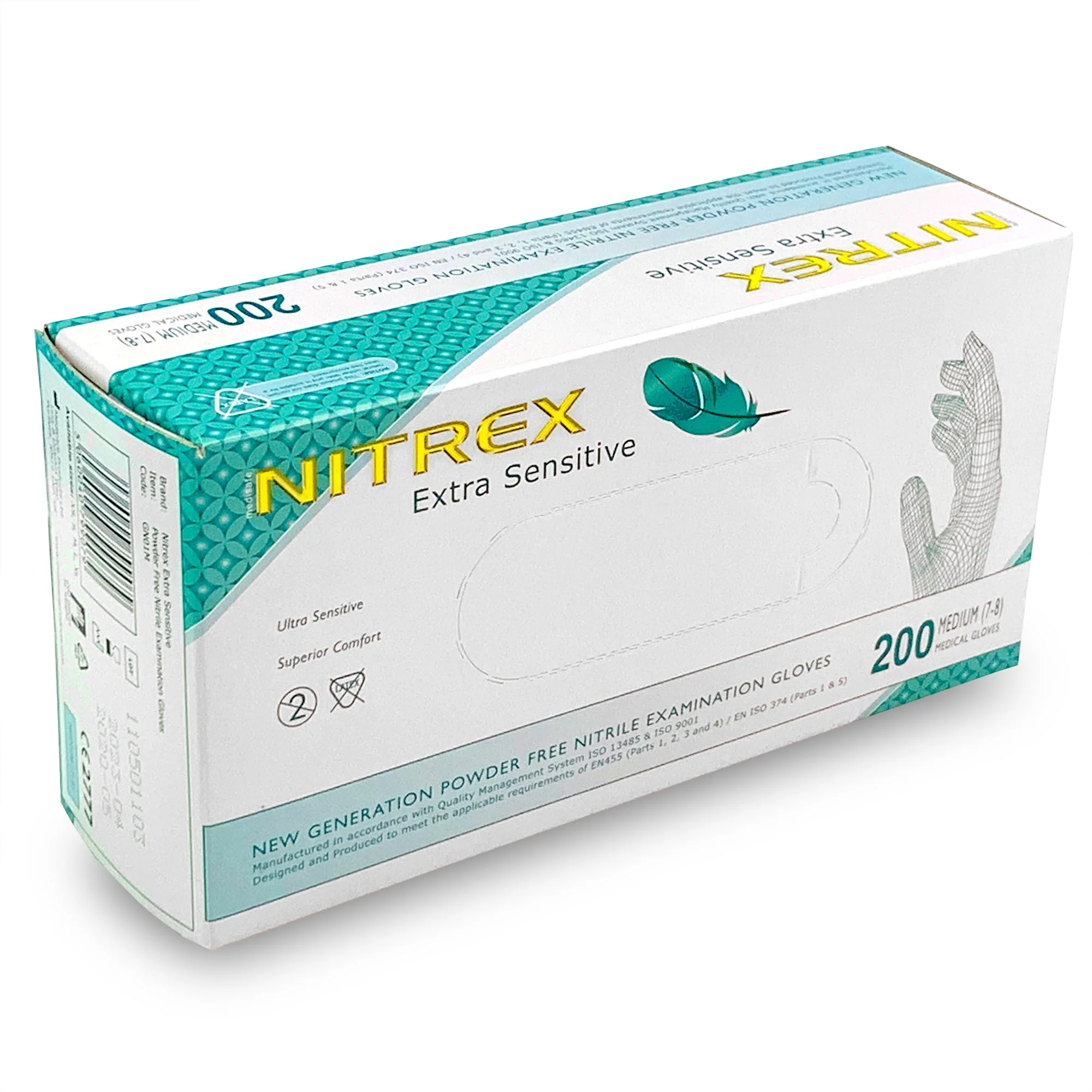 Medium Nitrile Gloves x 200 [Certified EN455] - Image 2
