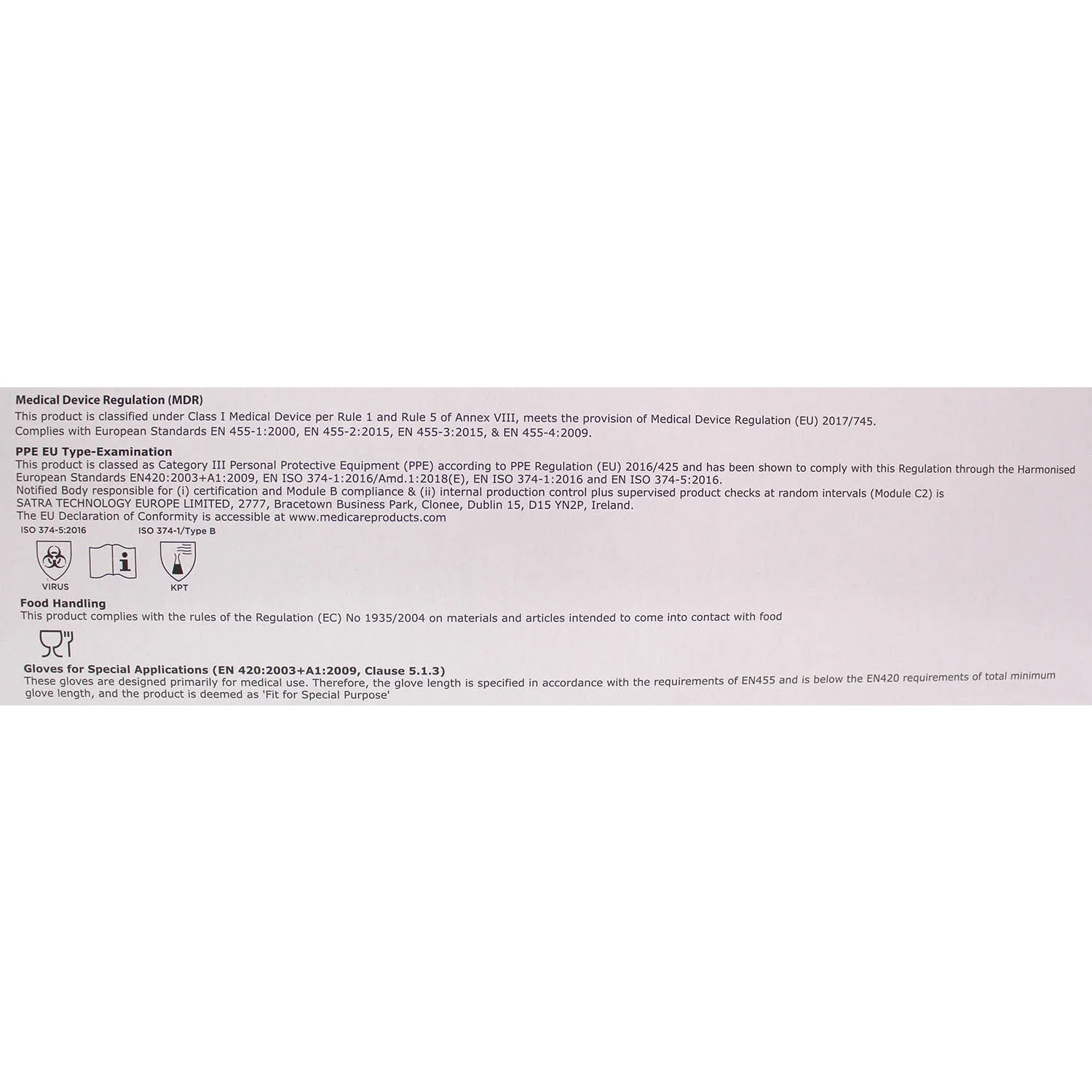 Medium Nitrile Gloves x 200 [Certified EN455] - Image 3