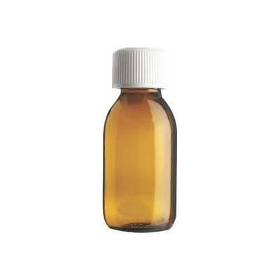 MEDOPAC Round Glass Medicine Bottle Capped - 150ml - Image 4