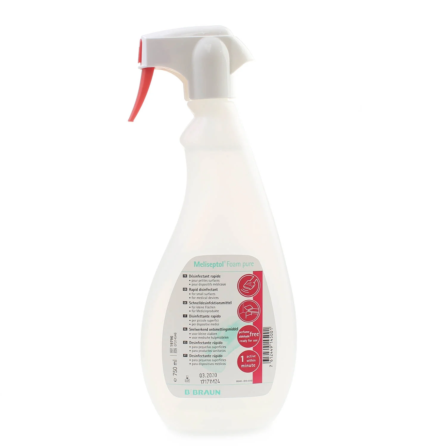 Meliseptol Foam Pure Spray 750ML Surface Cleaner